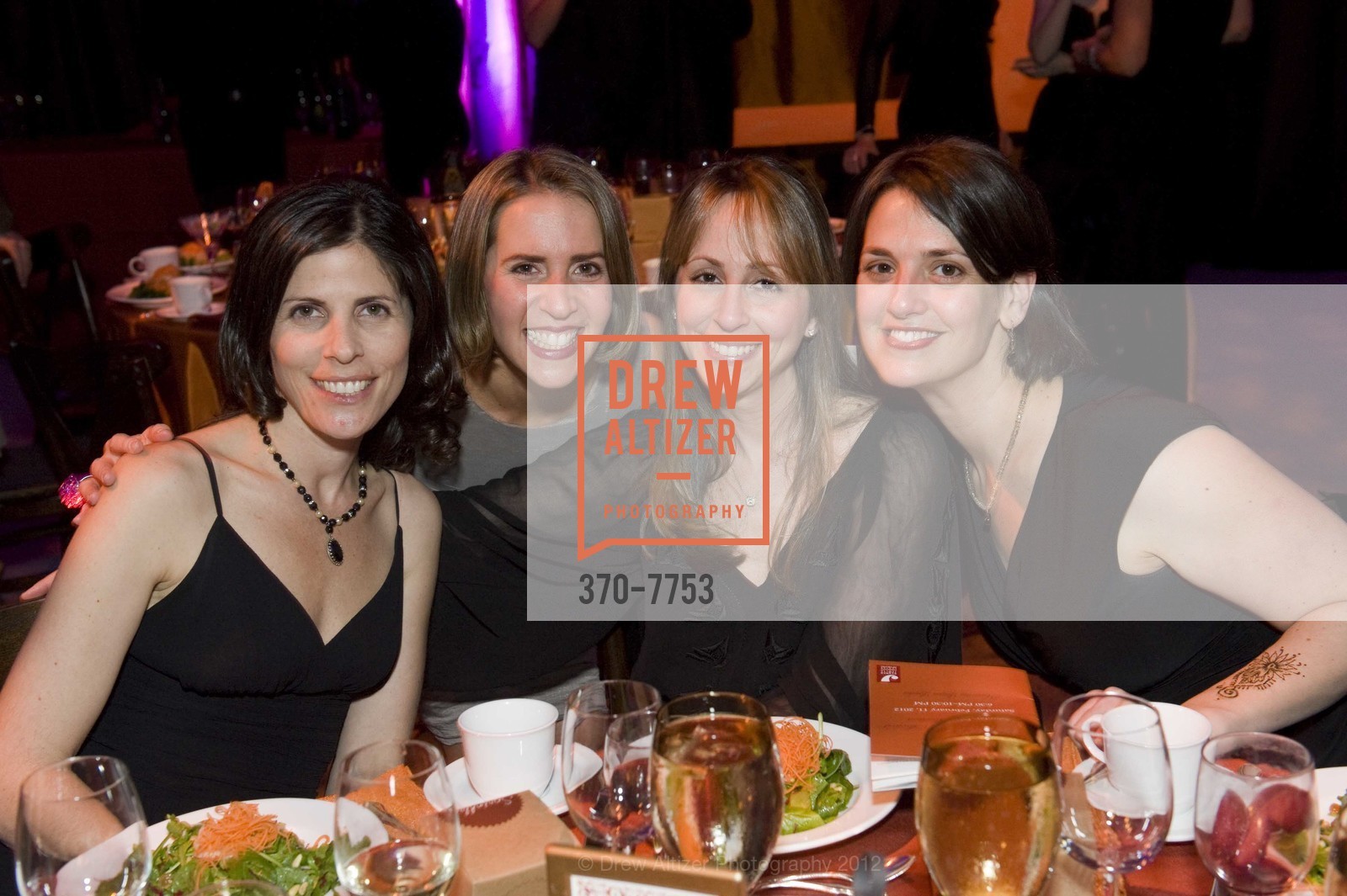 Stephanie Kelmar, Susan Saal, Kim Shane, Rachel Rosner, 2012 Oshman Family Jewish Community Center (OFJCC) Auction and Gala, US, February 11th, 2012, Photo #370-7753 Stephanie Kelmar, Susan Saal, Kim Shane, Rachel Rosner, Photo #370-7753