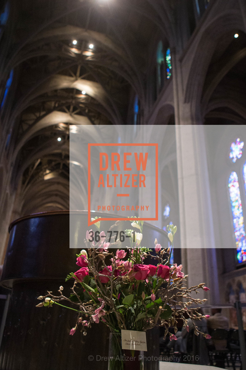 Atmosphere, Wilkes Bashford Funeral, Grace Cathedral. 1100 California St, January 29th, 2016, Photo #36-776-1 Atmosphere, Photo #36-776-1