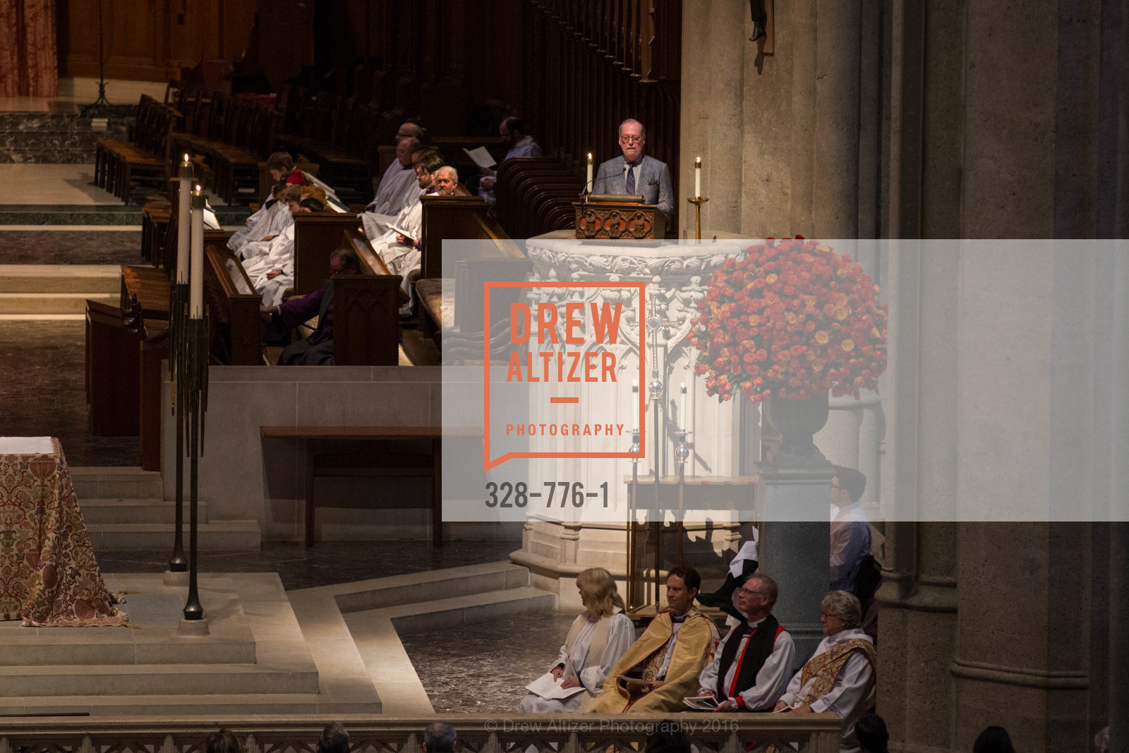 Alexander Julian, Wilkes Bashford Funeral, Grace Cathedral. 1100 California St, January 29th, 2016, Photo #328-776-1 Alexander Julian, Photo #328-776-1