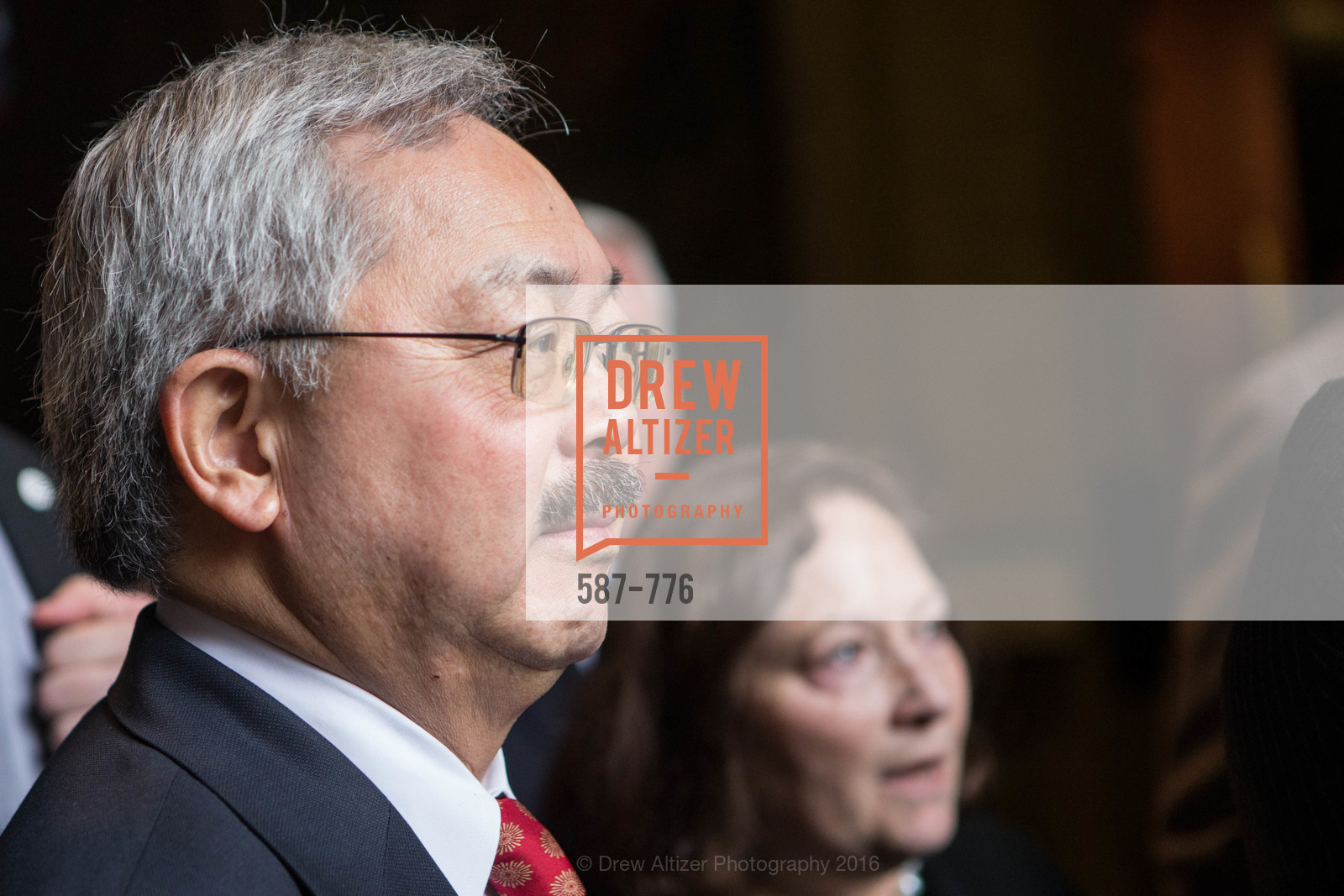 Ed Lee, Wilkes Bashford Funeral, Grace Cathedral. 1100 California St, December 12th, 2017, Photo #587-776 Ed Lee, Photo #587-776