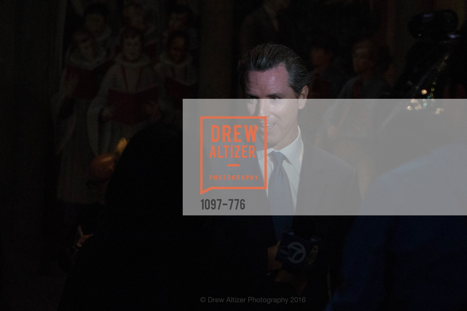Gavin Newsom, Wilkes Bashford Funeral, Grace Cathedral. 1100 California St, January 29th, 2016, Photo #1097-776 Gavin Newsom, Photo #1097-776