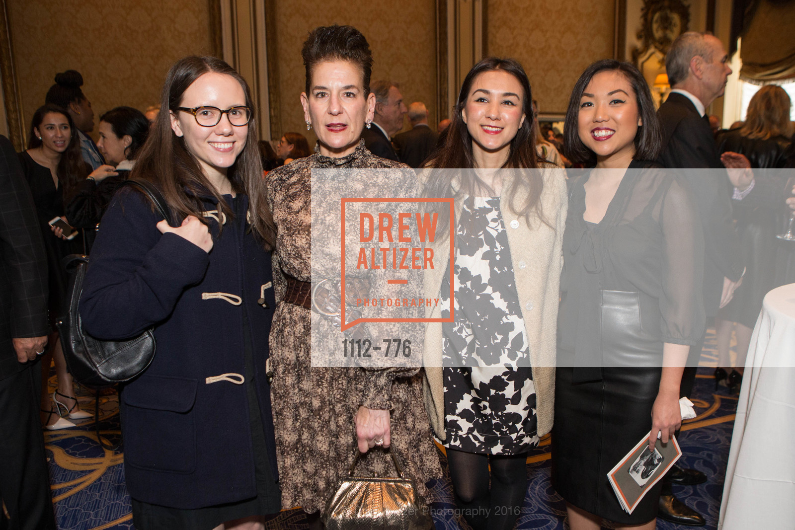 Lauren Rocha, Michele Goulet, Emily Dorsman, Elyssa Canoza, Wilkes Bashford Funeral, Grace Cathedral. 1100 California St, January 29th, 2016, Photo #1112-776 Lauren Rocha, Michele Goulet, Emily Dorsman, Elyssa Canoza, Photo #1112-776