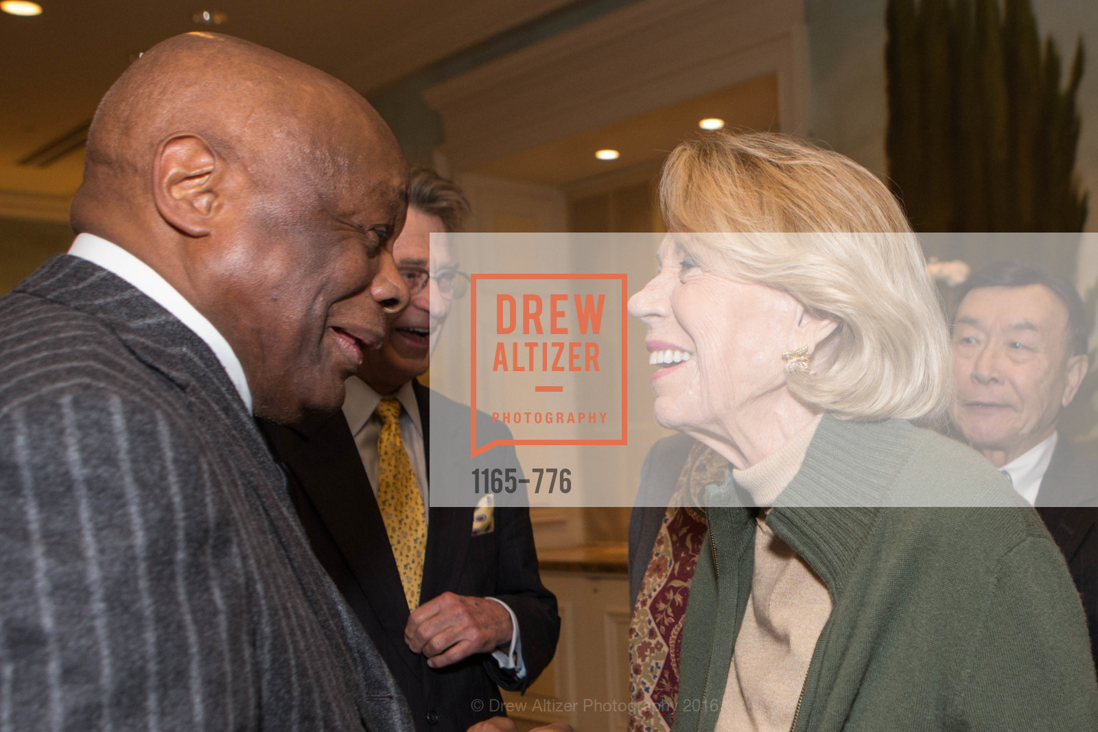 Willie Brown, Charlotte Shultz, Wilkes Bashford Funeral, Grace Cathedral. 1100 California St, January 29th, 2016, Photo #1165-776 Willie Brown, Charlotte Shultz, Photo #1165-776