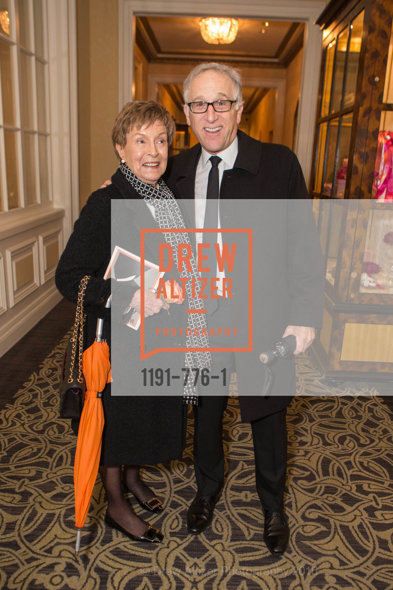 Gina Moscone, David Millstein, Wilkes Bashford Funeral, Grace Cathedral. 1100 California St, January 29th, 2016, Photo #1191-776-1 Gina Moscone, David Millstein, Photo #1191-776-1