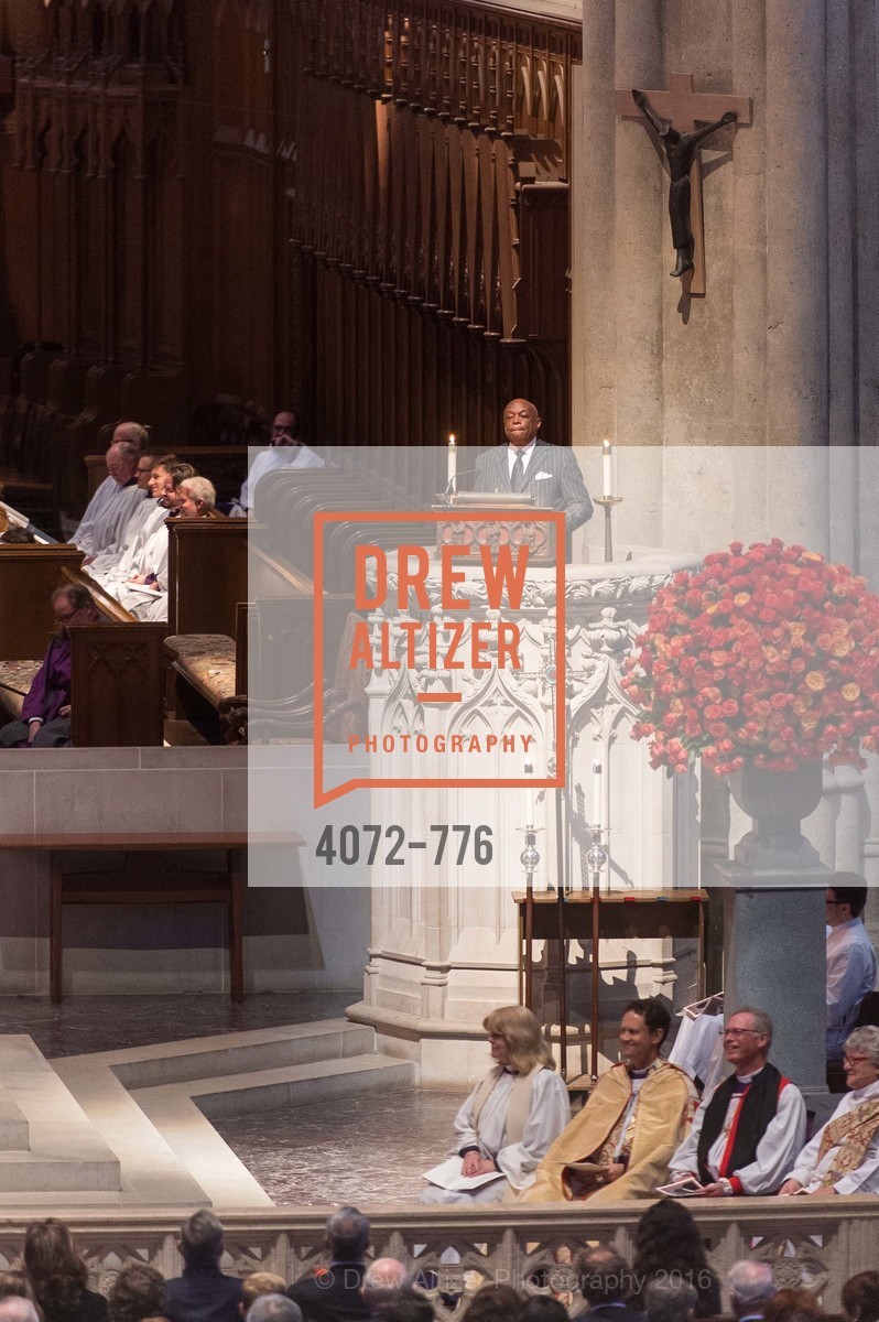 Willie Brown, Wilkes Bashford Funeral, Grace Cathedral. 1100 California St, January 29th, 2016, Photo #4072-776 Willie Brown, Photo #4072-776