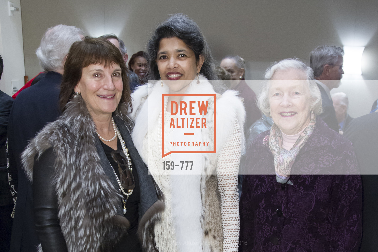 Debby Sagues, Deepa Pakianathan, Marianne Peterson, The San Francisco Conservatory of Music Fanfare Luncheon, San Francisco Conservatory of Music. 50 Oak Street, January 29th, 2016,Drew Altizer, Drew Altizer Photography, full-service agency, private events, San Francisco photographer, photographer california