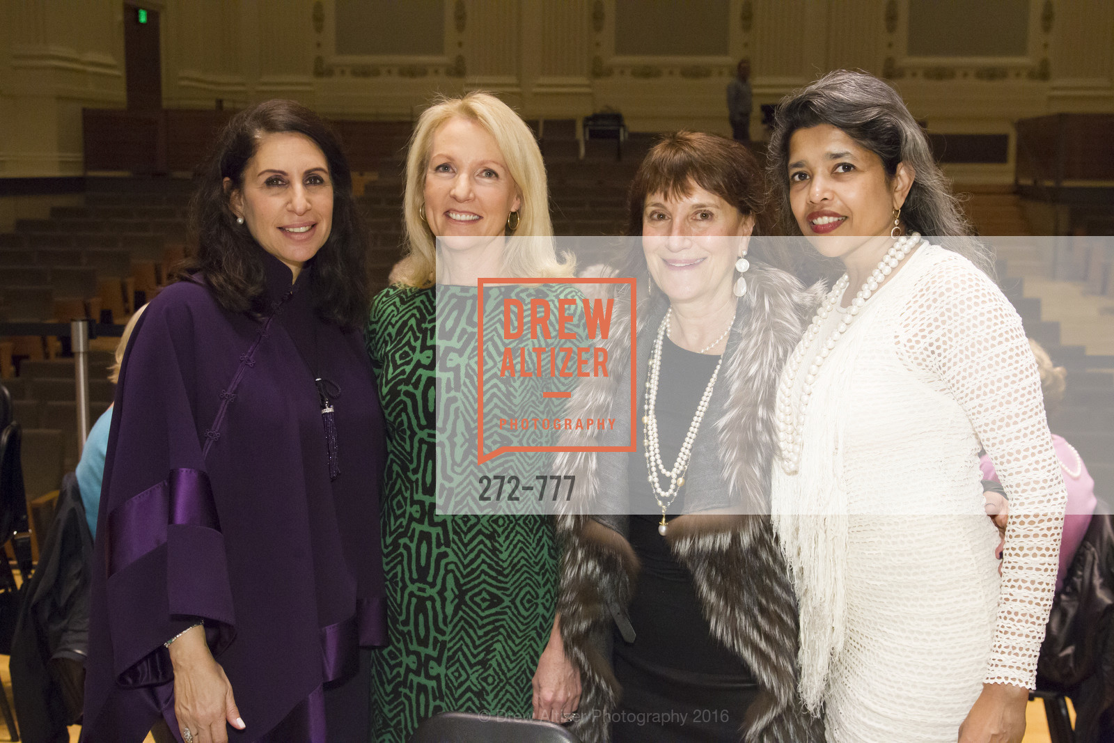 Lisa Grotts, Ann Girard, Debby Sagues, Deepa Pakianathan, The San Francisco Conservatory of Music Fanfare Luncheon, San Francisco Conservatory of Music. 50 Oak Street, January 29th, 2016,Drew Altizer, Drew Altizer Photography, full-service agency, private events, San Francisco photographer, photographer california