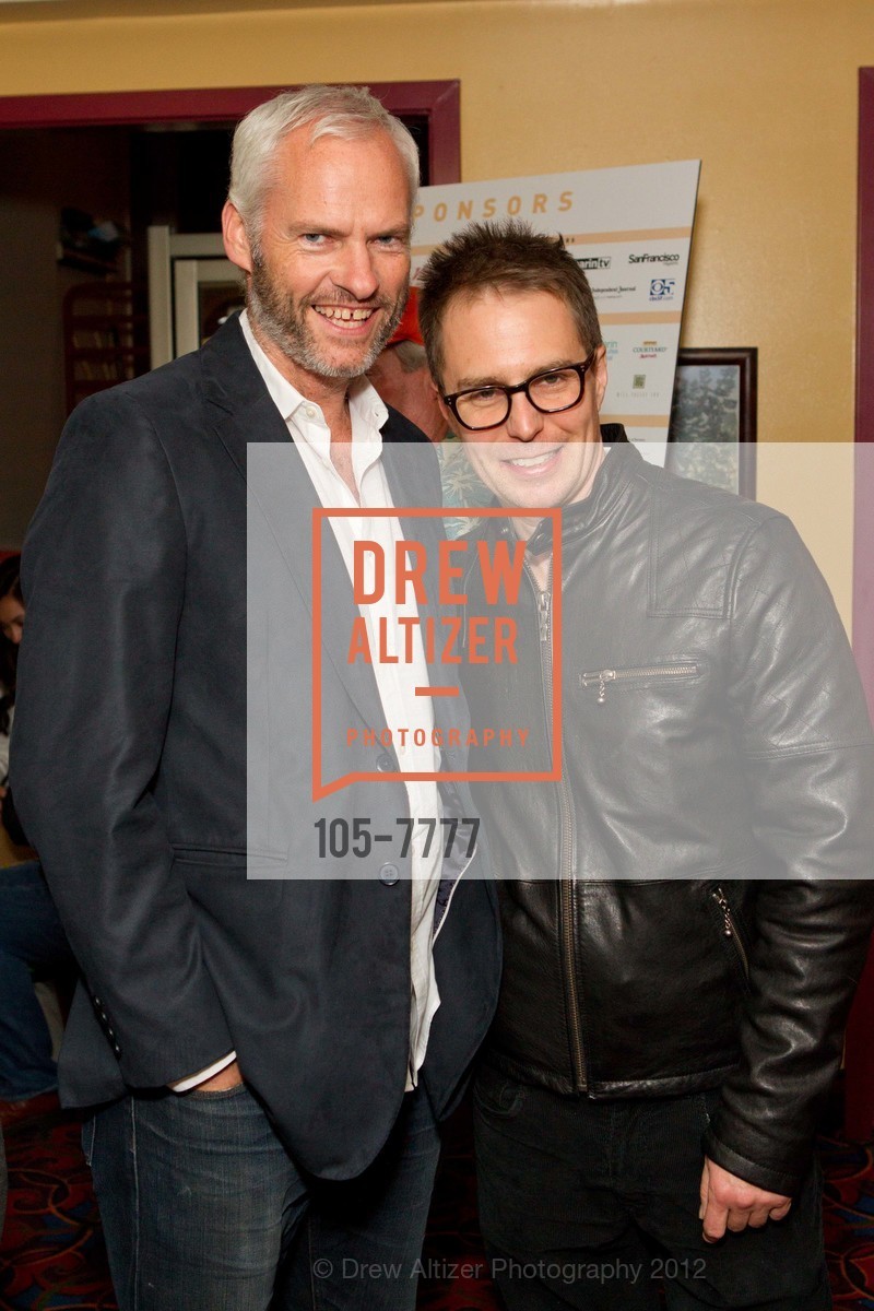 Martin McDonagh, Sam Rockwell, Graham Broadbent, MILL VALLEY FILM FESTIVAL 2012 Spotlight on John Hawkes and Sam Rockwell, Smith Rafael Film Center. 1118 4th Street, October 6th, 2012, Photo #105-7777 Martin McDonagh, Sam Rockwell, Graham Broadbent, Photo #105-7777