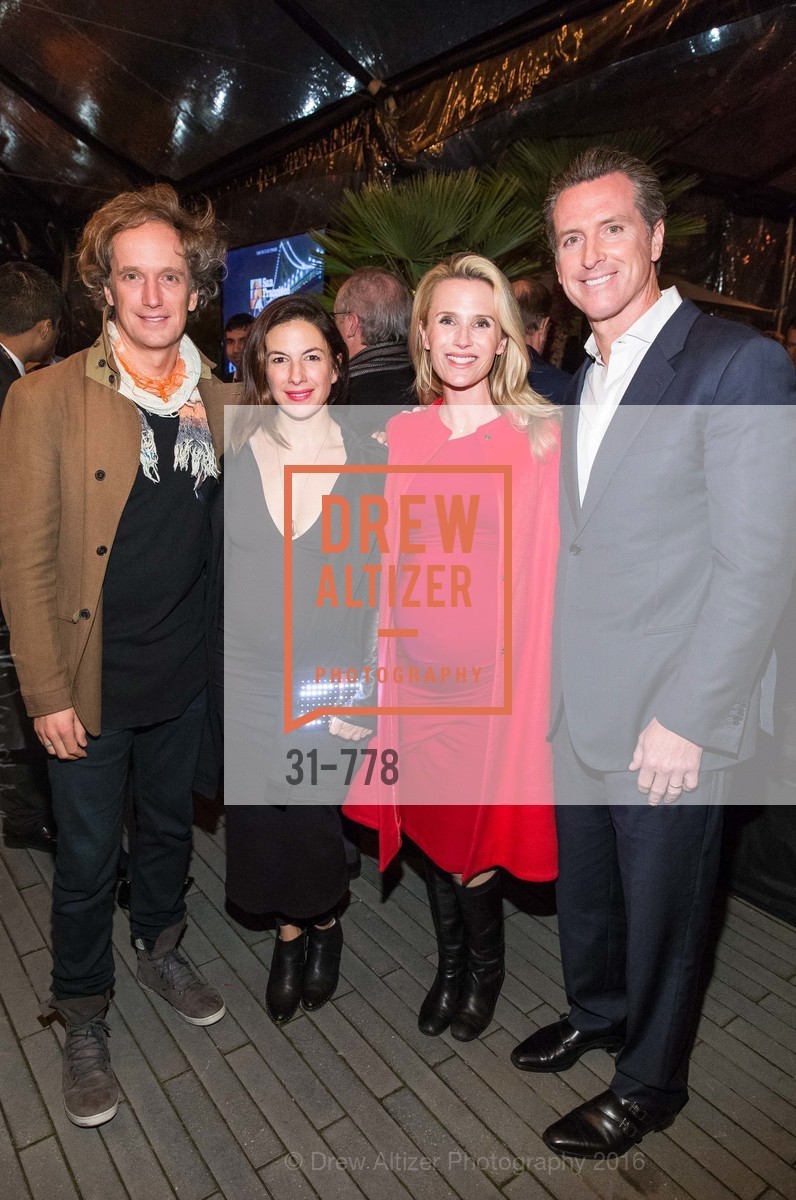 Yves Behar, Sabrina Buell, Jennifer Siebel Newsom, Gavin Newsom, The Bay Lights Grand Relighting Celebration, Epic Steakhouse. 369 The Embarcadero, January 29th, 2016,Drew Altizer, Drew Altizer Photography, full-service agency, private events, San Francisco photographer, photographer california