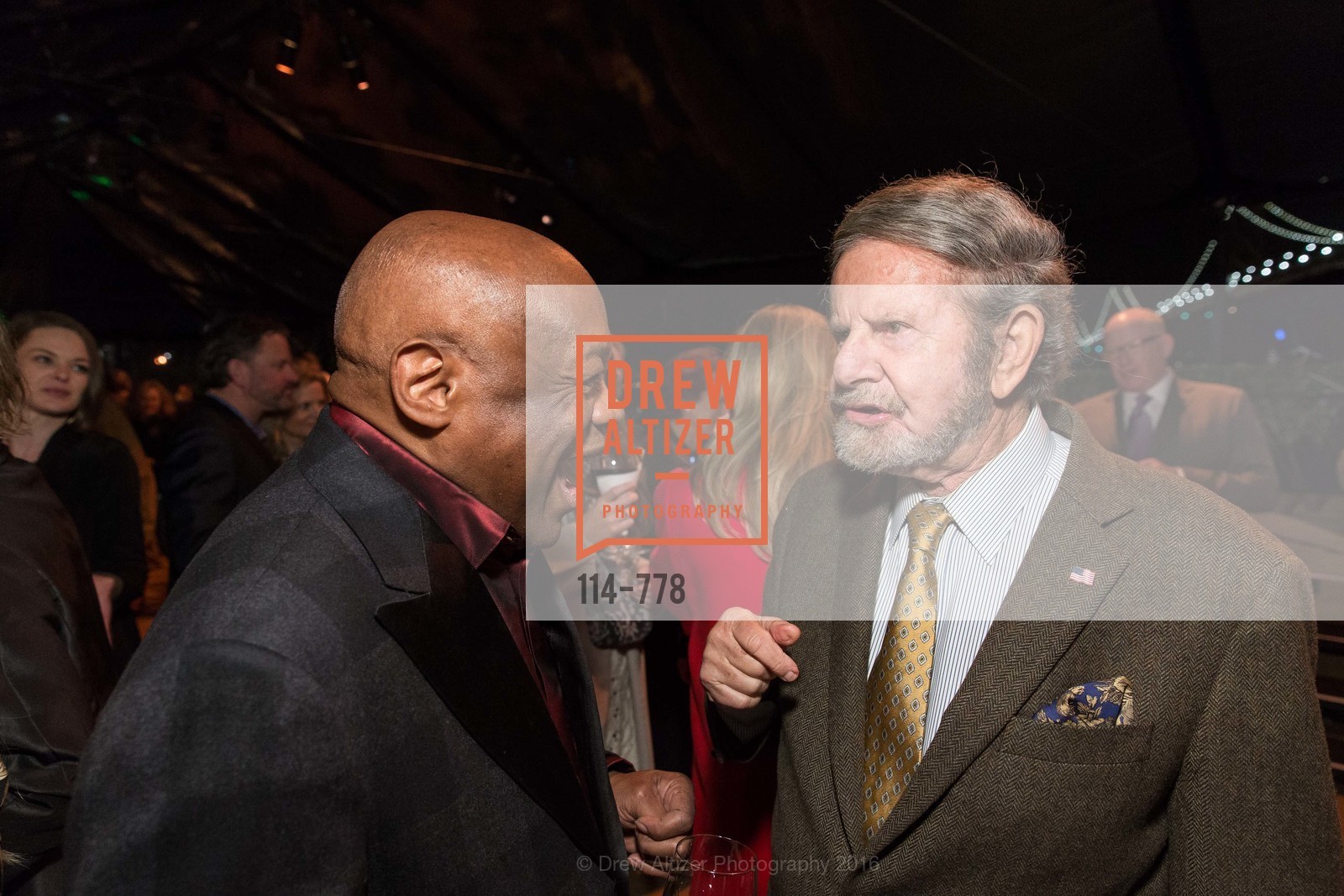Willie Brown, Tad Taube, The Bay Lights Grand Relighting Celebration, Epic Steakhouse. 369 The Embarcadero, January 29th, 2016,Drew Altizer, Drew Altizer Photography, full-service agency, private events, San Francisco photographer, photographer california