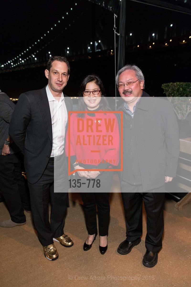 Daniel Lurie, Anita Lee, Ed Lee, The Bay Lights Grand Relighting Celebration, Epic Steakhouse. 369 The Embarcadero, January 29th, 2016,Drew Altizer, Drew Altizer Photography, full-service agency, private events, San Francisco photographer, photographer california
