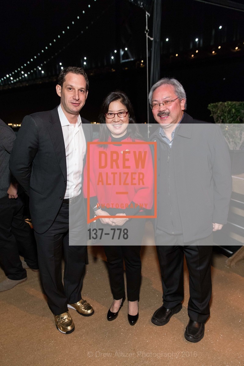 Daniel Lurie, Anita Lee, Ed Lee, The Bay Lights Grand Relighting Celebration, Epic Steakhouse. 369 The Embarcadero, January 29th, 2016,Drew Altizer, Drew Altizer Photography, full-service agency, private events, San Francisco photographer, photographer california