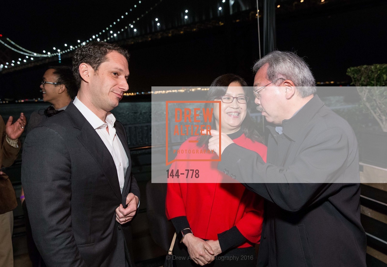 Daniel Lurie, Anita Lee, Ed Lee, The Bay Lights Grand Relighting Celebration, Epic Steakhouse. 369 The Embarcadero, January 29th, 2016
