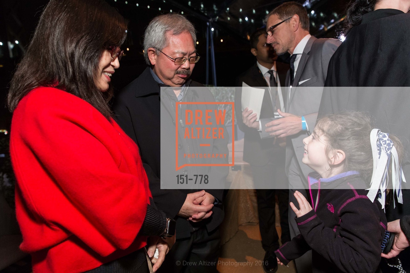 Anita Lee, Ed Lee, Bella Kaufman, The Bay Lights Grand Relighting Celebration, Epic Steakhouse. 369 The Embarcadero, January 29th, 2016,Drew Altizer, Drew Altizer Photography, full-service agency, private events, San Francisco photographer, photographer california