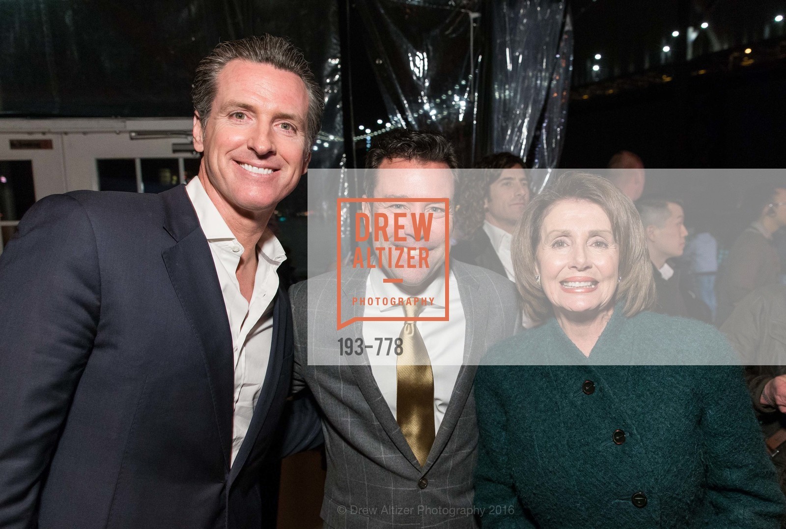 Gavin Newsom, Keith Bruce, Nancy Pelosi, The Bay Lights Grand Relighting Celebration, Epic Steakhouse. 369 The Embarcadero, January 29th, 2016,Drew Altizer, Drew Altizer Photography, full-service agency, private events, San Francisco photographer, photographer california