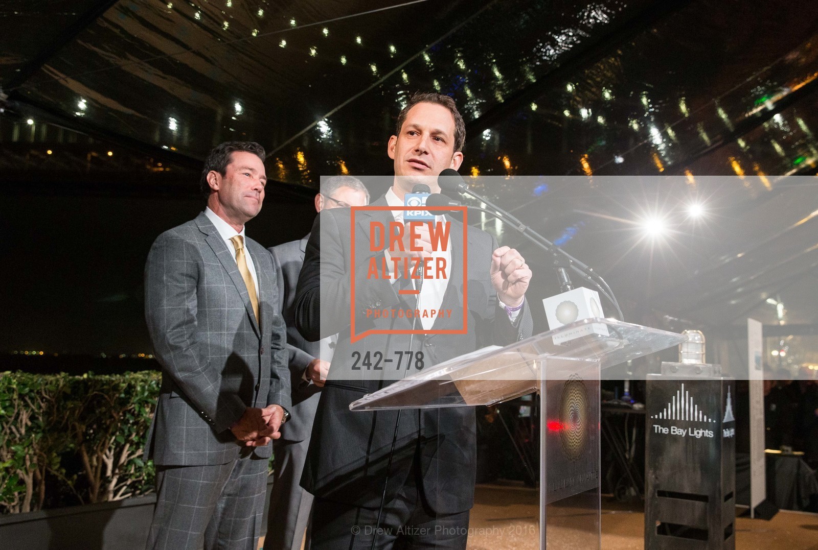 Keith Bruce, Daniel Lurie, The Bay Lights Grand Relighting Celebration, Epic Steakhouse. 369 The Embarcadero, January 29th, 2016,Drew Altizer, Drew Altizer Photography, full-service agency, private events, San Francisco photographer, photographer california