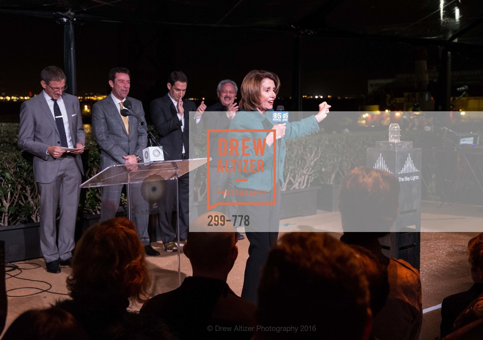 Nancy Pelosi, The Bay Lights Grand Relighting Celebration, Epic Steakhouse. 369 The Embarcadero, January 29th, 2016,Drew Altizer, Drew Altizer Photography, full-service agency, private events, San Francisco photographer, photographer california