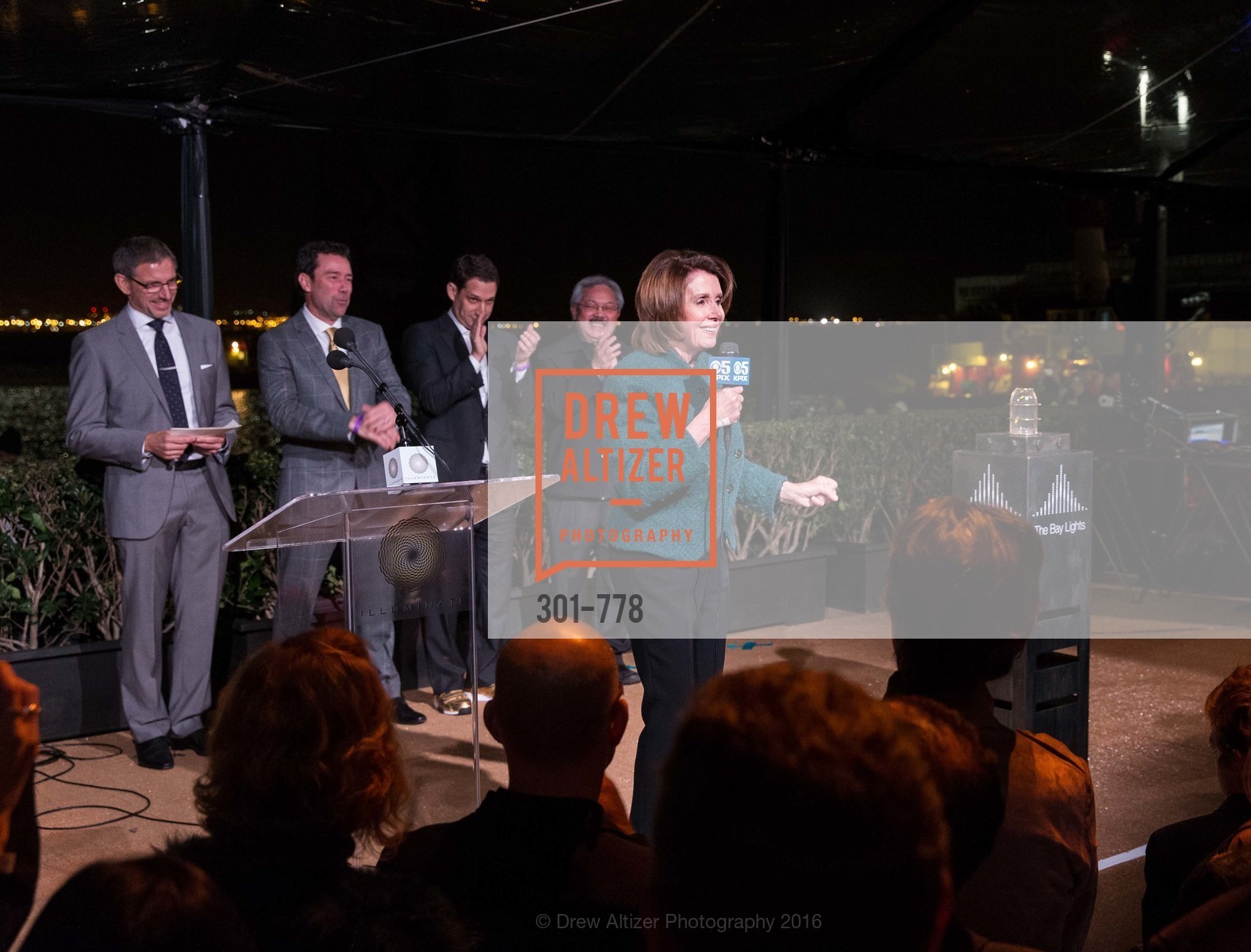 Nancy Pelosi, The Bay Lights Grand Relighting Celebration, Epic Steakhouse. 369 The Embarcadero, January 29th, 2016,Drew Altizer, Drew Altizer Photography, full-service agency, private events, San Francisco photographer, photographer california
