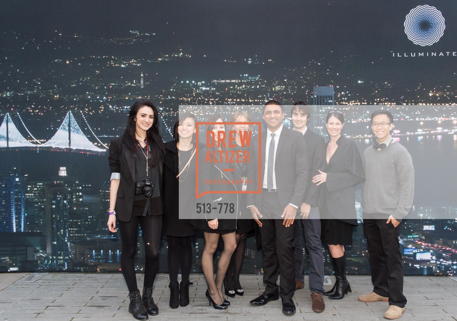 Beth Schnitzer, Raghu Shivaram, The Bay Lights Grand Relighting Celebration, Epic Steakhouse. 369 The Embarcadero, January 29th, 2016,Drew Altizer, Drew Altizer Photography, full-service agency, private events, San Francisco photographer, photographer california
