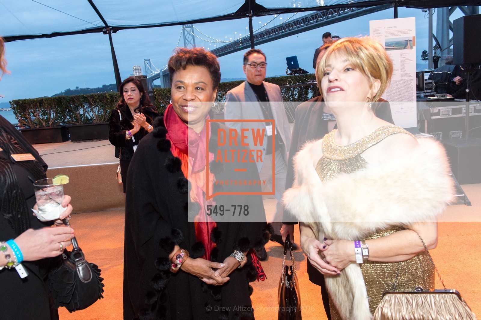 Barbara Lee, Jillian Elliott, The Bay Lights Grand Relighting Celebration, Epic Steakhouse. 369 The Embarcadero, January 29th, 2016,Drew Altizer, Drew Altizer Photography, full-service agency, private events, San Francisco photographer, photographer california