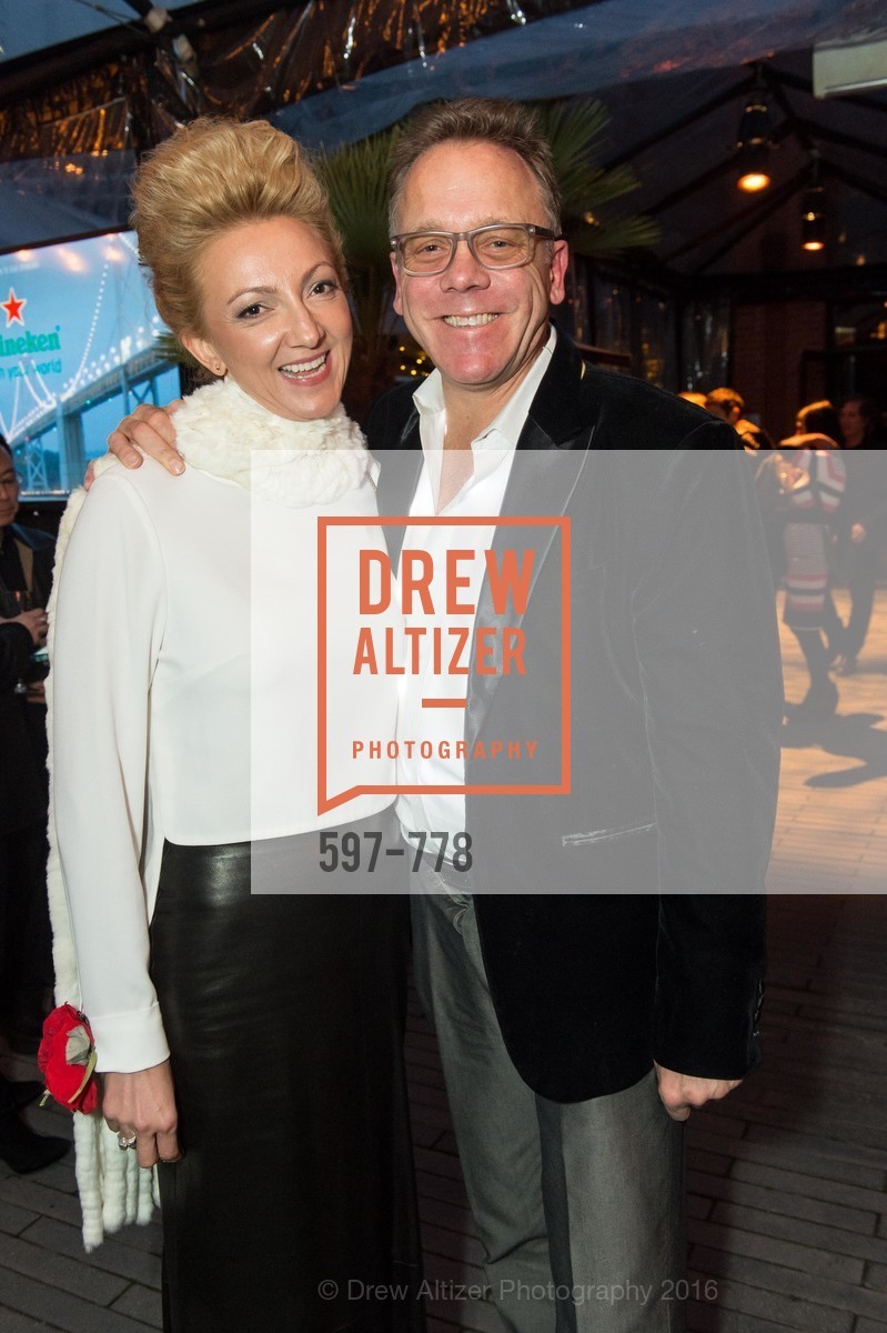 Inessa Obenhuber, Timothy Childs, The Bay Lights Grand Relighting Celebration, Epic Steakhouse. 369 The Embarcadero, January 29th, 2016, Photo #597-778 Inessa Obenhuber, Timothy Childs, Photo #597-778