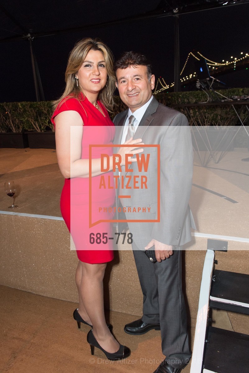 Fatima Shahmirzai, Saeed Shahmirzai, The Bay Lights Grand Relighting Celebration, Epic Steakhouse. 369 The Embarcadero, January 29th, 2016, Photo #685-778 Fatima Shahmirzai, Saeed Shahmirzai, Photo #685-778