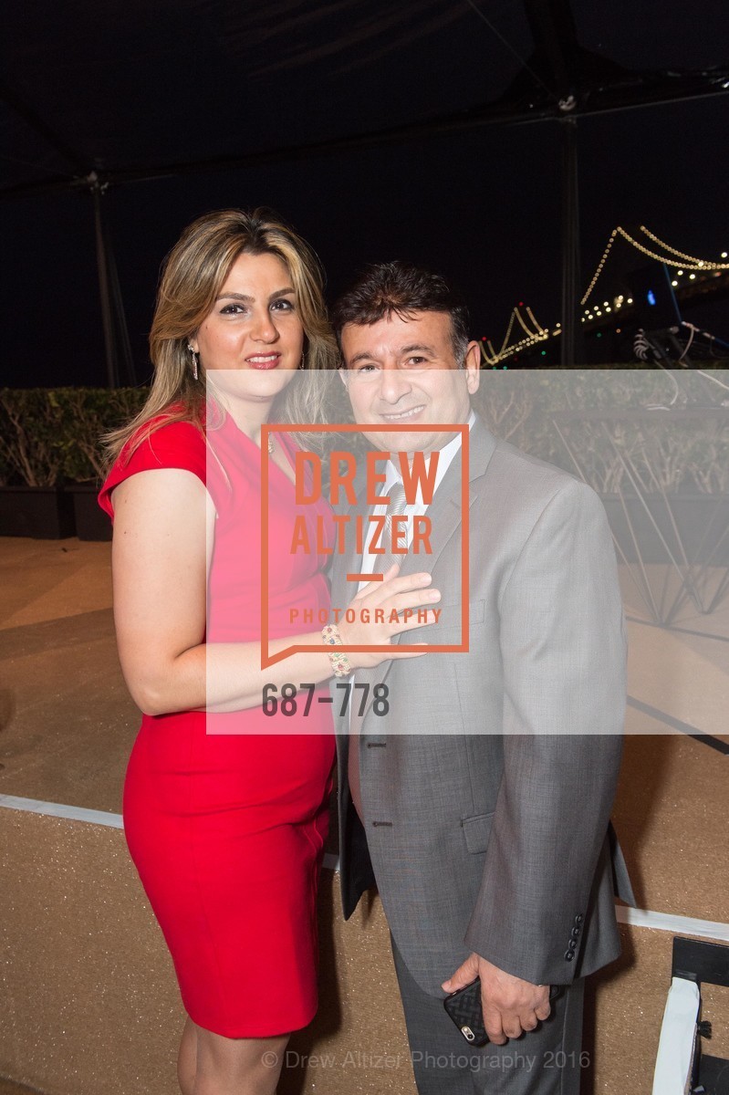 Fatima Shahmirzai, Saeed Shahmirzai, The Bay Lights Grand Relighting Celebration, Epic Steakhouse. 369 The Embarcadero, January 29th, 2016,Drew Altizer, Drew Altizer Photography, full-service agency, private events, San Francisco photographer, photographer california