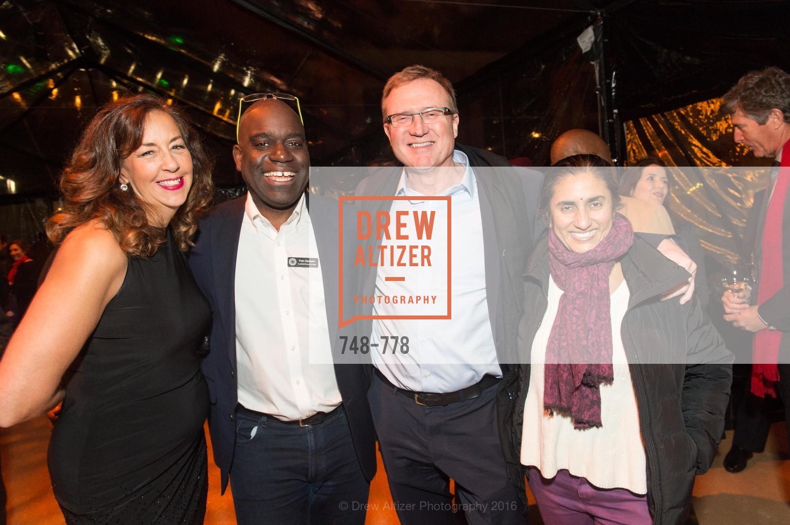 Patricia Wilson, Feliz Ejeckam, Tim Clark, Lalita Vaidyanathan, The Bay Lights Grand Relighting Celebration, Epic Steakhouse. 369 The Embarcadero, January 29th, 2016,Drew Altizer, Drew Altizer Photography, full-service agency, private events, San Francisco photographer, photographer california