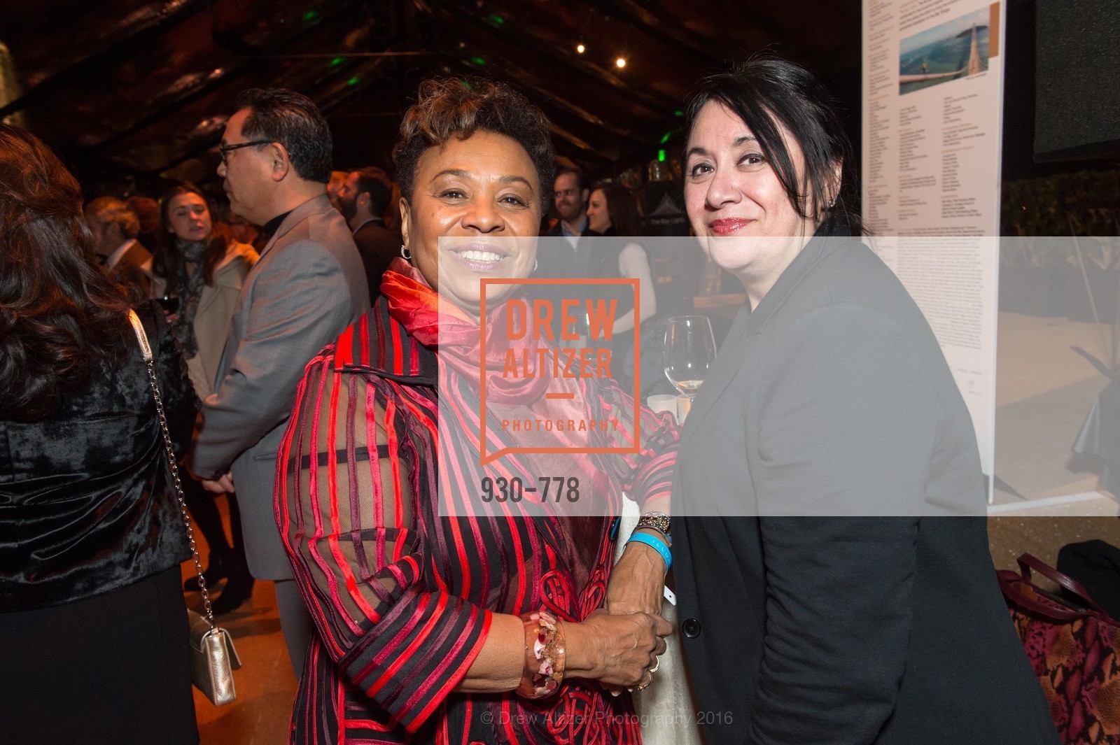 Barbara Lee, Liz Valdez, The Bay Lights Grand Relighting Celebration, Epic Steakhouse. 369 The Embarcadero, January 29th, 2016,Drew Altizer, Drew Altizer Photography, full-service event agency, private events, San Francisco photographer, photographer California
