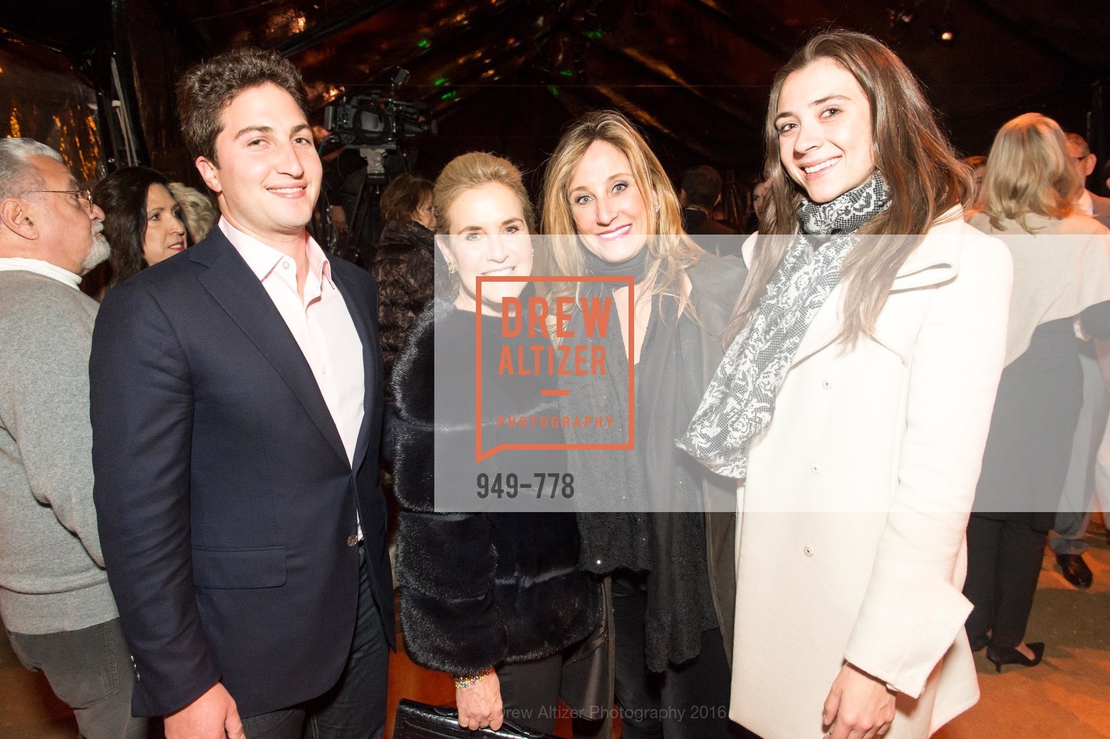 Jason Goldman, Lisa Goldman, Dianne Taube, Haley Akchurin, The Bay Lights Grand Relighting Celebration, Epic Steakhouse. 369 The Embarcadero, January 29th, 2016, Photo #949-778 Jason Goldman, Lisa Goldman, Dianne Taube, Haley Akchurin, Photo #949-778