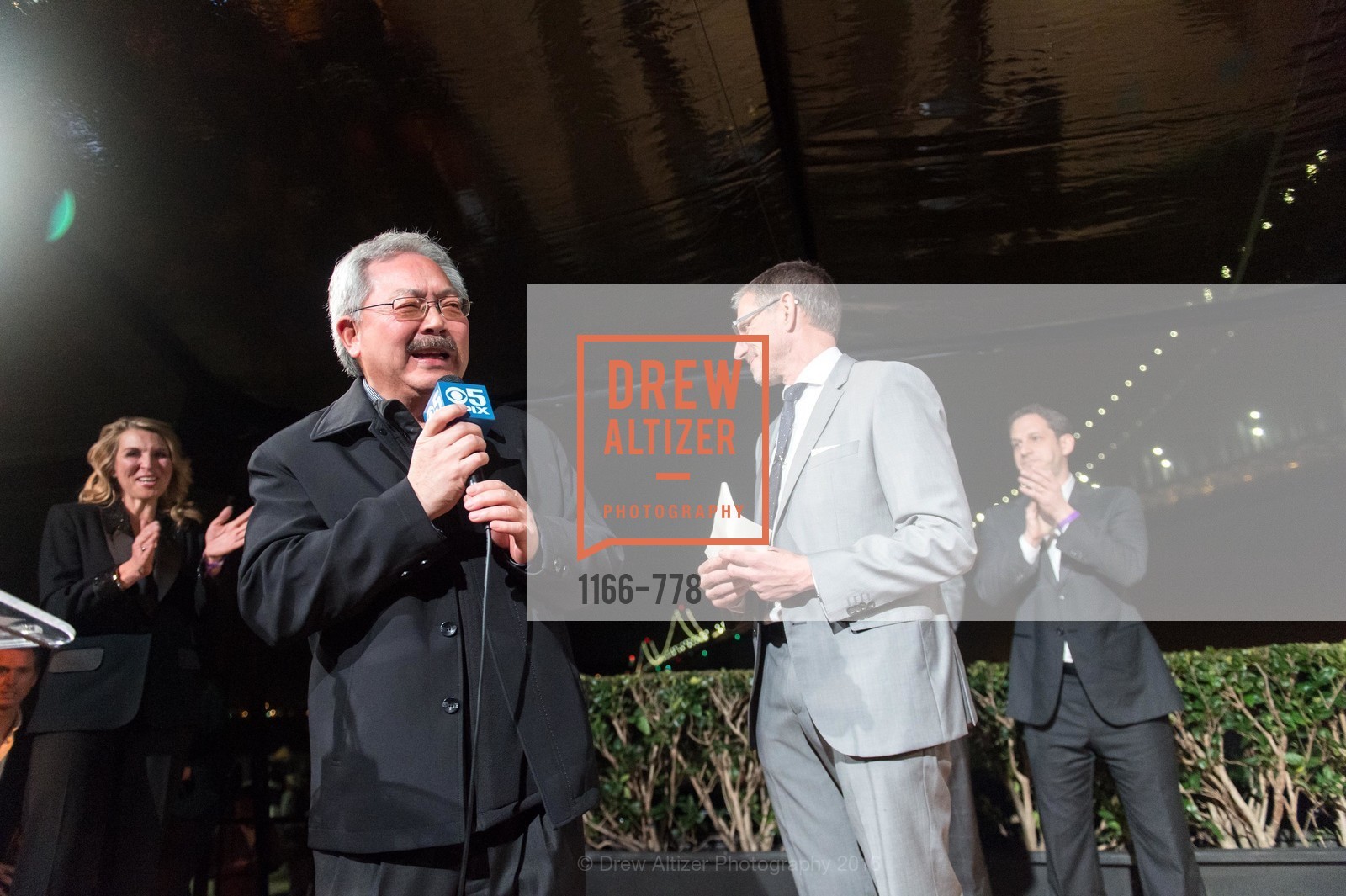 Ed Lee, Ben Davis, The Bay Lights Grand Relighting Celebration, Epic Steakhouse. 369 The Embarcadero, January 29th, 2016,Drew Altizer, Drew Altizer Photography, full-service agency, private events, San Francisco photographer, photographer california