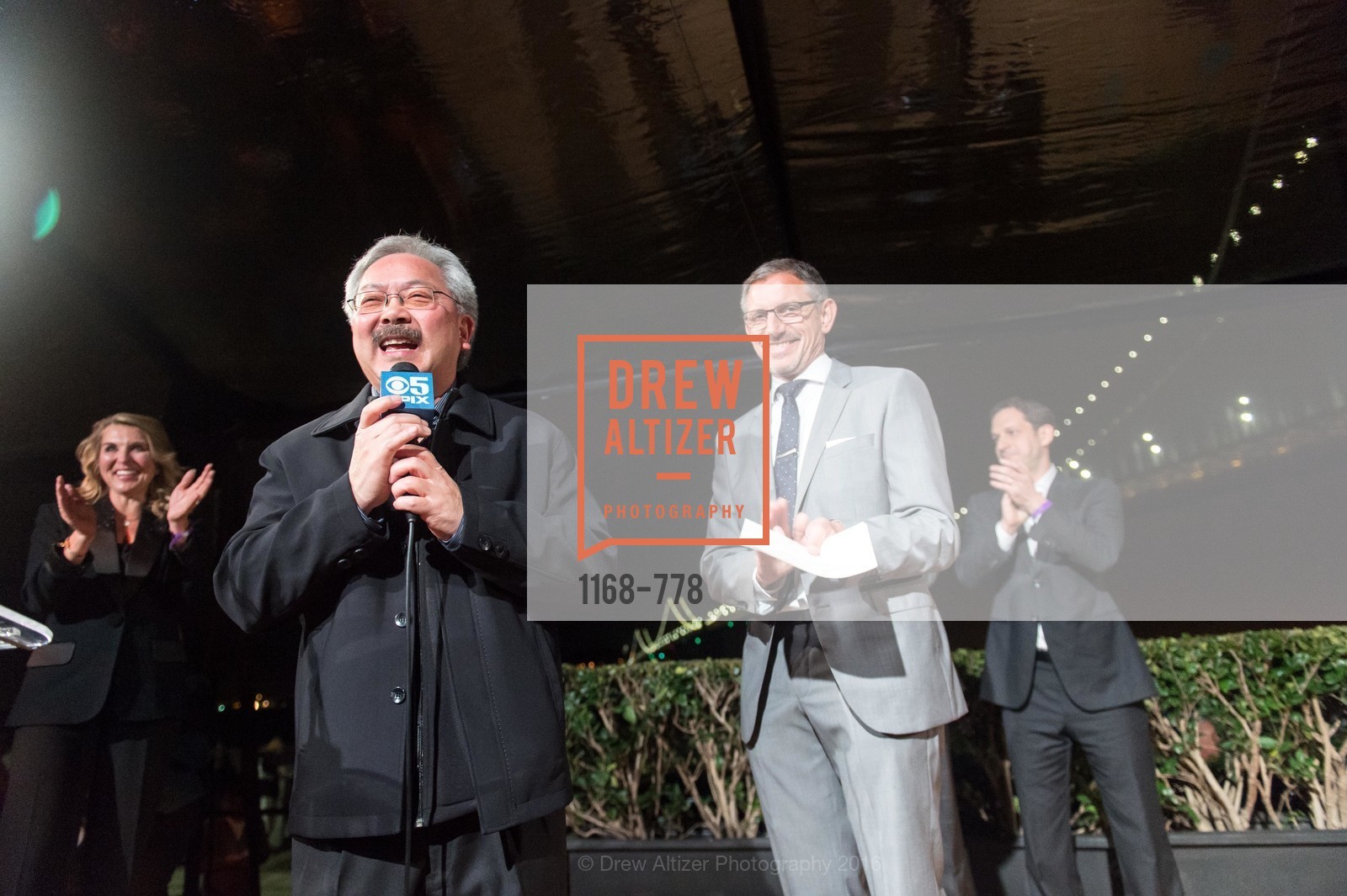 Ed Lee, Ben Davis, The Bay Lights Grand Relighting Celebration, Epic Steakhouse. 369 The Embarcadero, January 29th, 2016,Drew Altizer, Drew Altizer Photography, full-service agency, private events, San Francisco photographer, photographer california