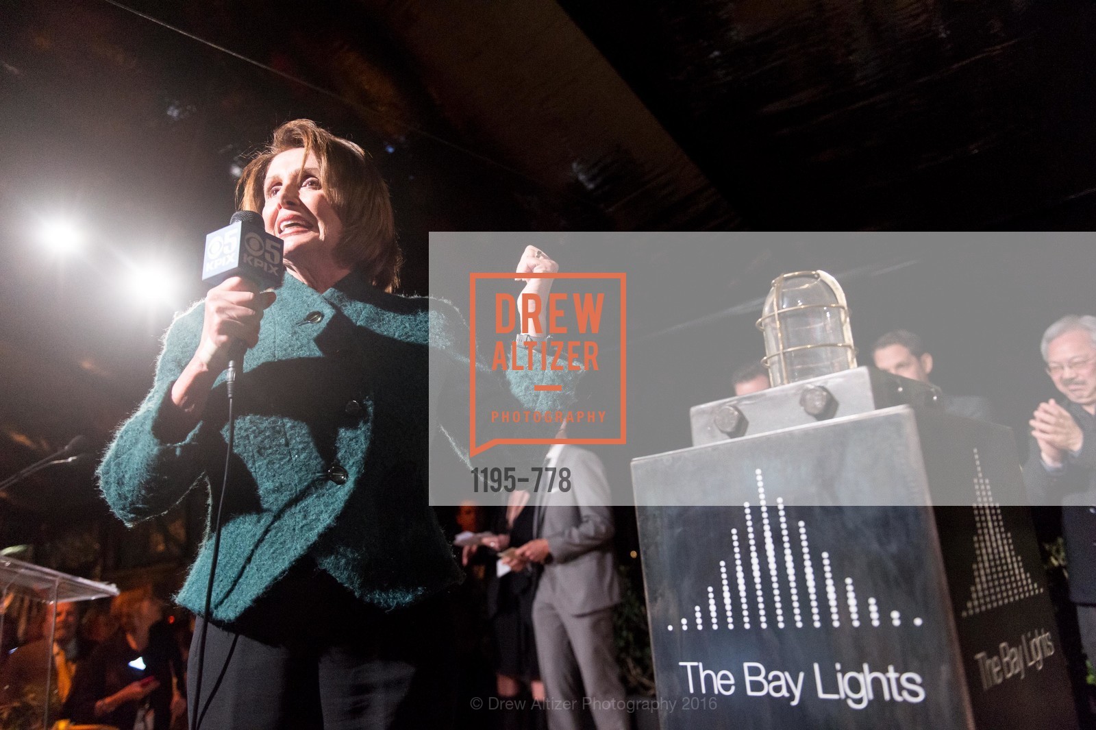 Nancy Pelosi, The Bay Lights Grand Relighting Celebration, Epic Steakhouse. 369 The Embarcadero, January 29th, 2016,Drew Altizer, Drew Altizer Photography, full-service event agency, private events, San Francisco photographer, photographer California