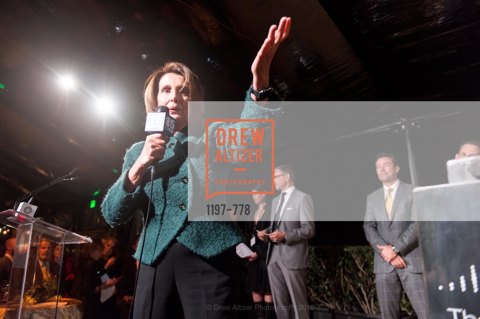 Nancy Pelosi, The Bay Lights Grand Relighting Celebration, Epic Steakhouse. 369 The Embarcadero, January 29th, 2016,Drew Altizer, Drew Altizer Photography, full-service agency, private events, San Francisco photographer, photographer california