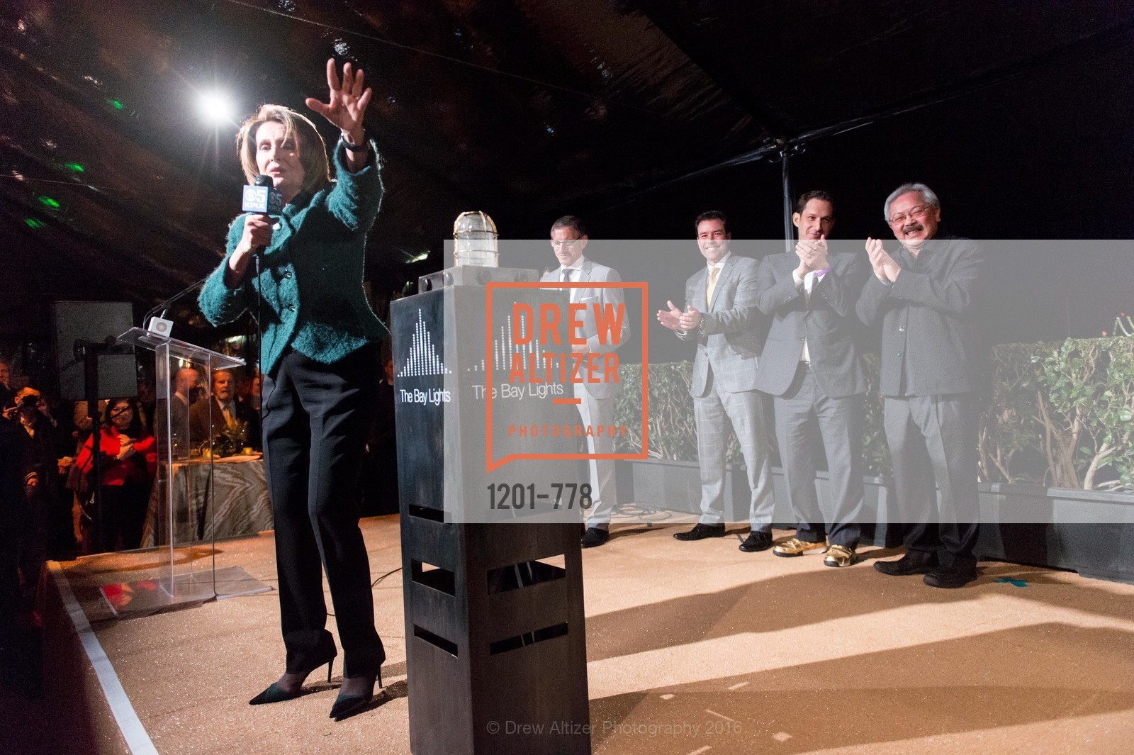 Nancy Pelosi, The Bay Lights Grand Relighting Celebration, Epic Steakhouse. 369 The Embarcadero, January 29th, 2016,Drew Altizer, Drew Altizer Photography, full-service agency, private events, San Francisco photographer, photographer california