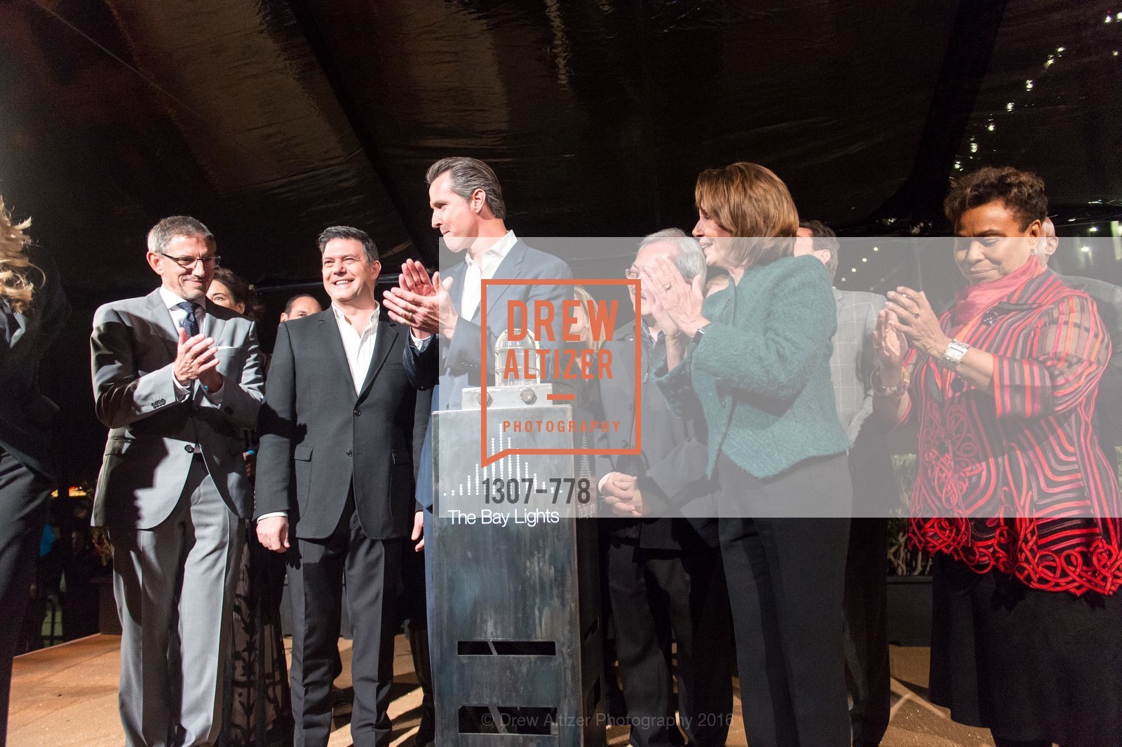 Ben Davis, Leo Villareal, Gavin Newsom, Ed Lee, Nancy Pelosi, Barbara Lee, The Bay Lights Grand Relighting Celebration, Epic Steakhouse. 369 The Embarcadero, January 29th, 2016,Drew Altizer, Drew Altizer Photography, full-service agency, private events, San Francisco photographer, photographer california