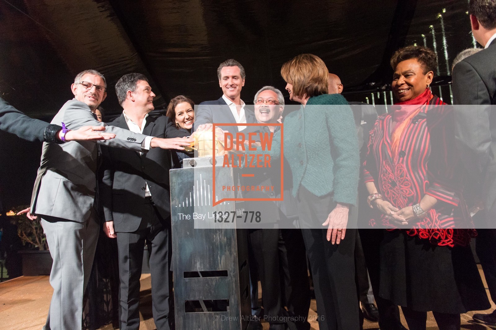 Ben Davis, Leo Villareal, Libby Schaaf, Gavin Newson, Ed Lee, Nancy Pelosi, Barbara Lee, Daniel Lurie, The Bay Lights Grand Relighting Celebration, Epic Steakhouse. 369 The Embarcadero, January 29th, 2016,Drew Altizer, Drew Altizer Photography, full-service agency, private events, San Francisco photographer, photographer california