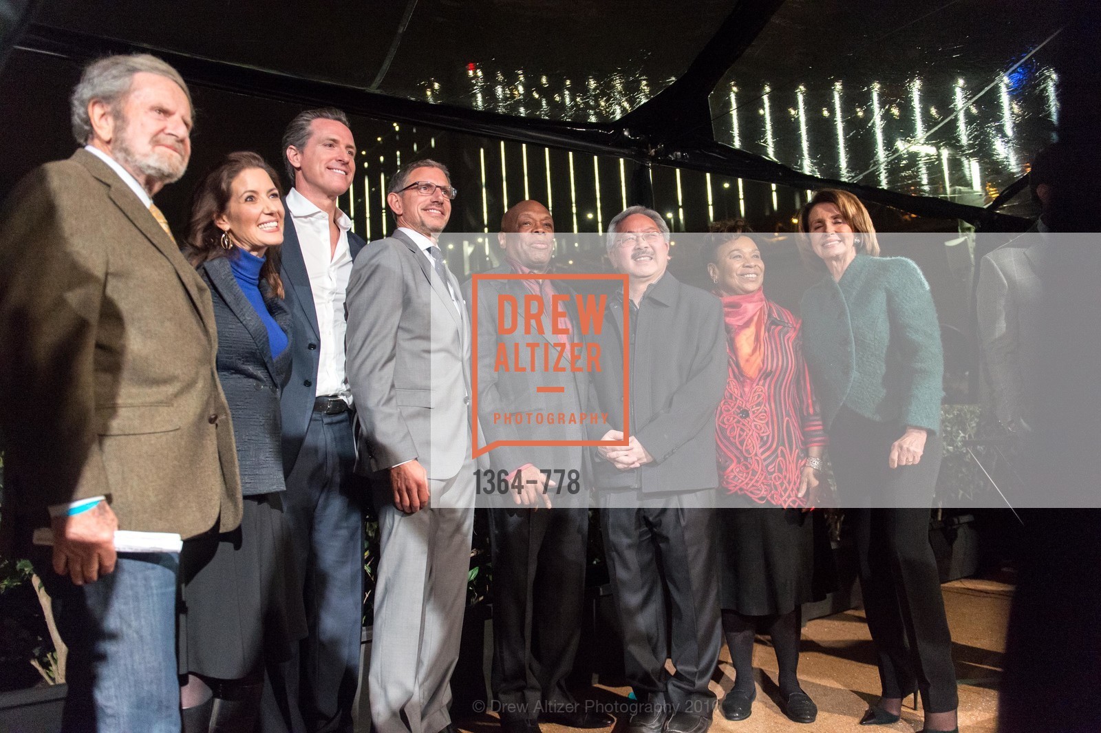 Tad Taube, Libby Schaaf, Gavin Newsom, Ben Davis, Willie Brown, Ed Lee, Barbara Lee, Nancy Pelosi, The Bay Lights Grand Relighting Celebration, Epic Steakhouse. 369 The Embarcadero, January 29th, 2016,Drew Altizer, Drew Altizer Photography, full-service agency, private events, San Francisco photographer, photographer california