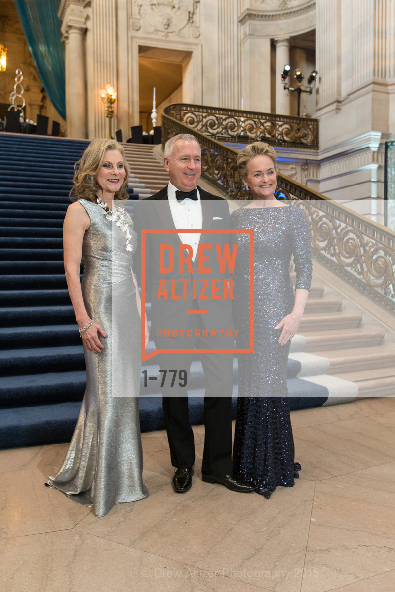 Patti Rock, Glenn McCoy, Shelby Strudwick, San Francisco Ballet 2015 Opening Night Gala, San Francisco City Hall. 1 Dr Carlton B Goodlett Pl, January 22nd, 2015,Drew Altizer, Drew Altizer Photography, full-service event agency, private events, San Francisco photographer, photographer California