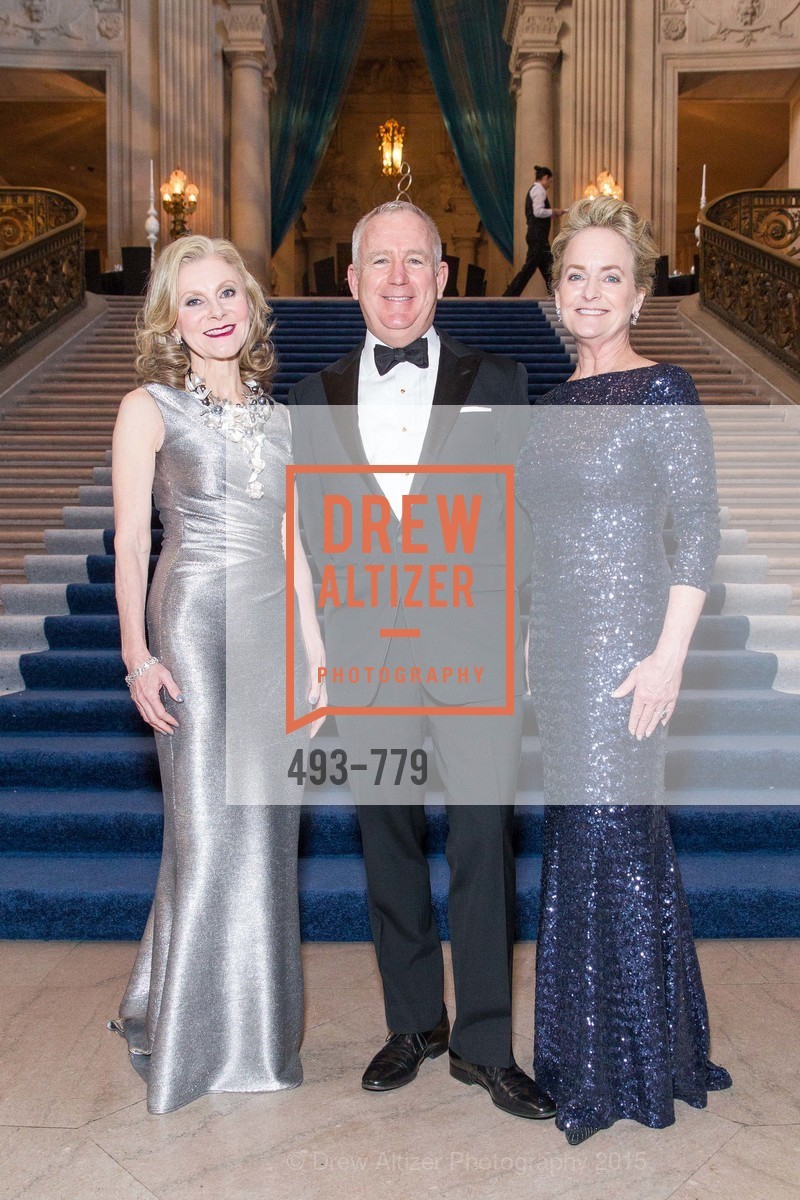 Patti Rock, Glenn McCoy, Shelby Strudwick, San Francisco Ballet 2015 Opening Night Gala, San Francisco City Hall. 1 Dr Carlton B Goodlett Pl, January 22nd, 2015,Drew Altizer, Drew Altizer Photography, full-service agency, private events, San Francisco photographer, photographer california