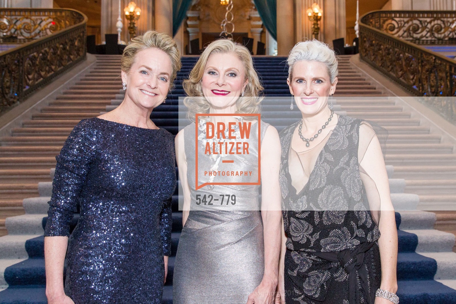 Shelby Strudwick, Patti Rock, Marie Hurabiell, San Francisco Ballet 2015 Opening Night Gala, San Francisco City Hall. 1 Dr Carlton B Goodlett Pl, January 22nd, 2015,Drew Altizer, Drew Altizer Photography, full-service agency, private events, San Francisco photographer, photographer california