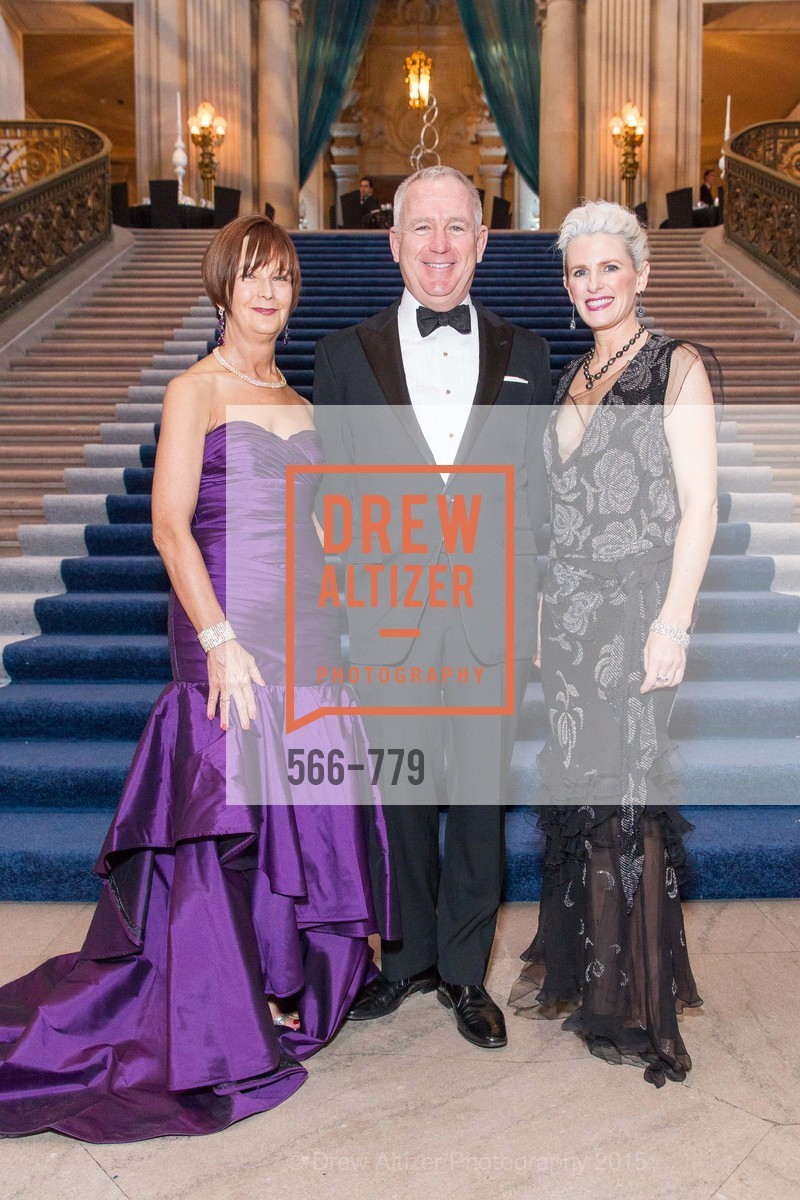 Debra Bernard, Glenn McCoy, Marie Hurabiell, San Francisco Ballet 2015 Opening Night Gala, San Francisco City Hall. 1 Dr Carlton B Goodlett Pl, January 22nd, 2015,Drew Altizer, Drew Altizer Photography, full-service agency, private events, San Francisco photographer, photographer california