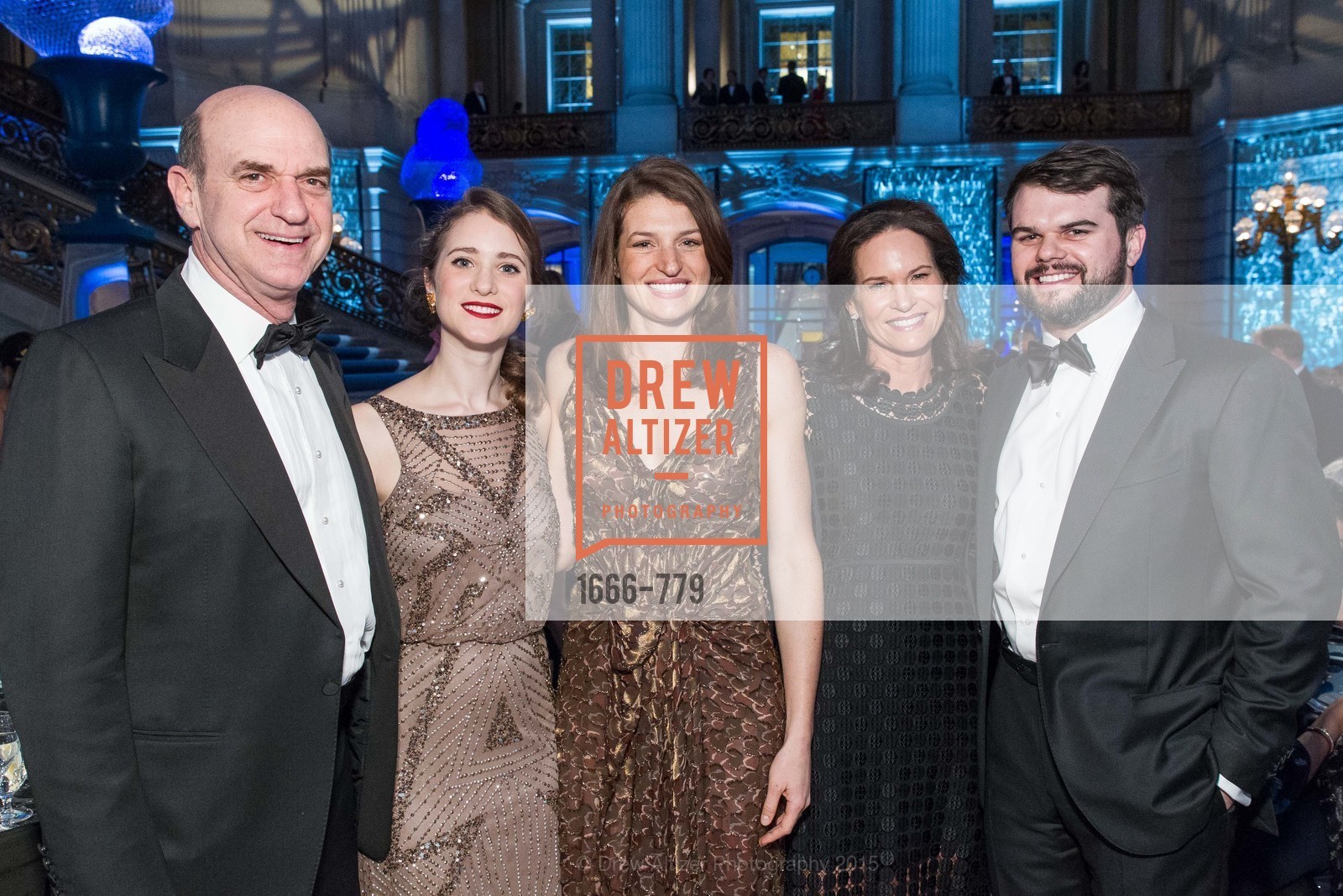 Bob Fisher, Raphaela Lipinsky, Lexie George, Randi Fisher, John Christiansen, San Francisco Ballet 2015 Opening Night Gala, San Francisco City Hall. 1 Dr Carlton B Goodlett Pl, January 22nd, 2015,Drew Altizer, Drew Altizer Photography, full-service agency, private events, San Francisco photographer, photographer california