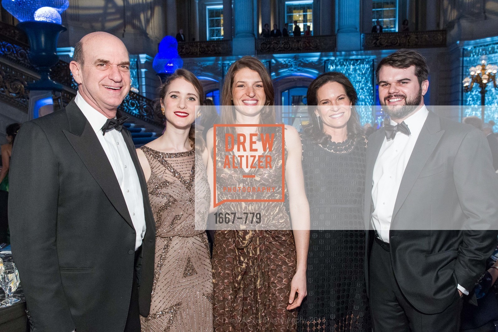 Bob Fisher, Raphaela Lipinsky, Lexie George, Randi Fisher, John Christiansen, San Francisco Ballet 2015 Opening Night Gala, San Francisco City Hall. 1 Dr Carlton B Goodlett Pl, January 22nd, 2015,Drew Altizer, Drew Altizer Photography, full-service agency, private events, San Francisco photographer, photographer california