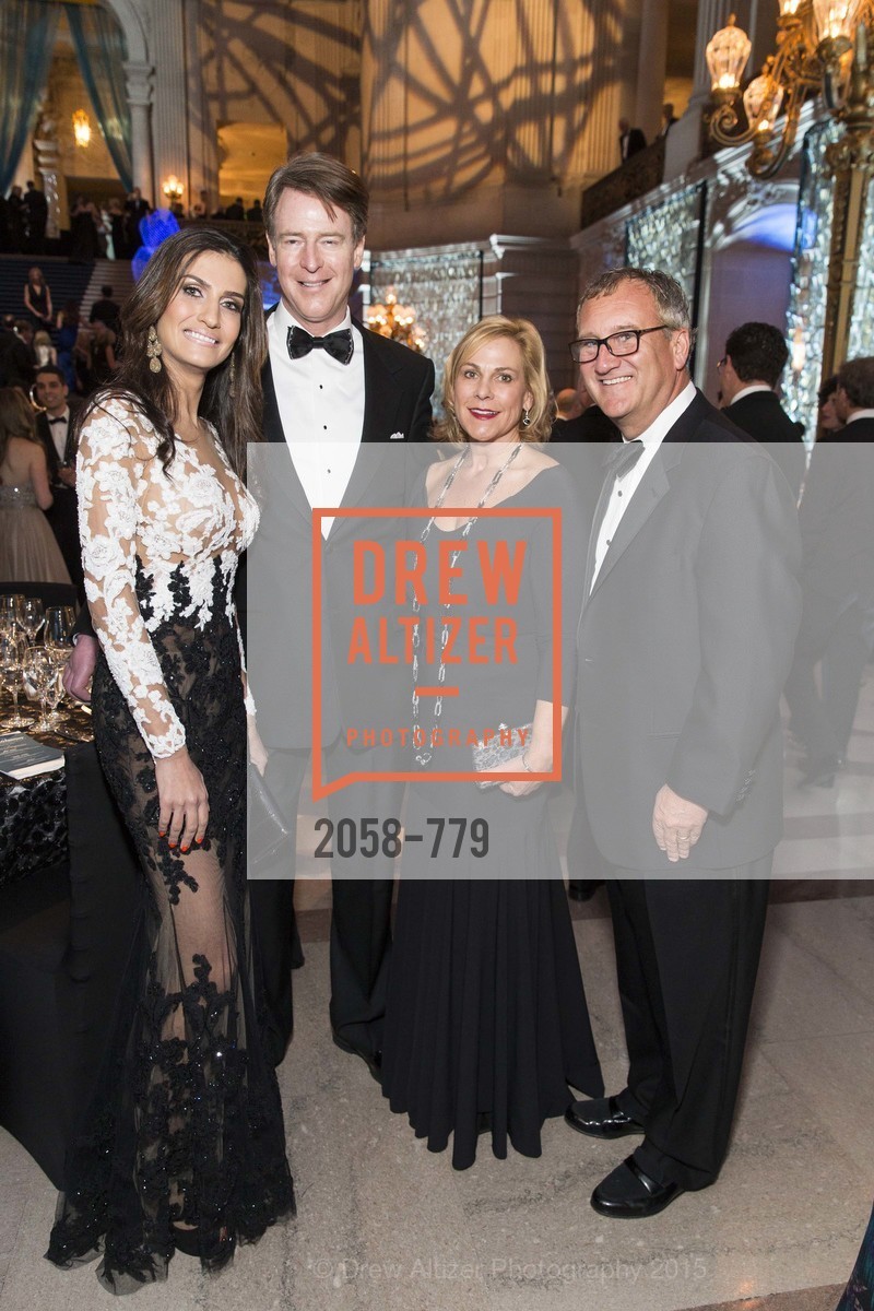 Leyla Alhosseini, David Spencer, Suzie Lester, Mark Lester, San Francisco Ballet 2015 Opening Night Gala, San Francisco City Hall. 1 Dr Carlton B Goodlett Pl, January 22nd, 2015,Drew Altizer, Drew Altizer Photography, full-service agency, private events, San Francisco photographer, photographer california