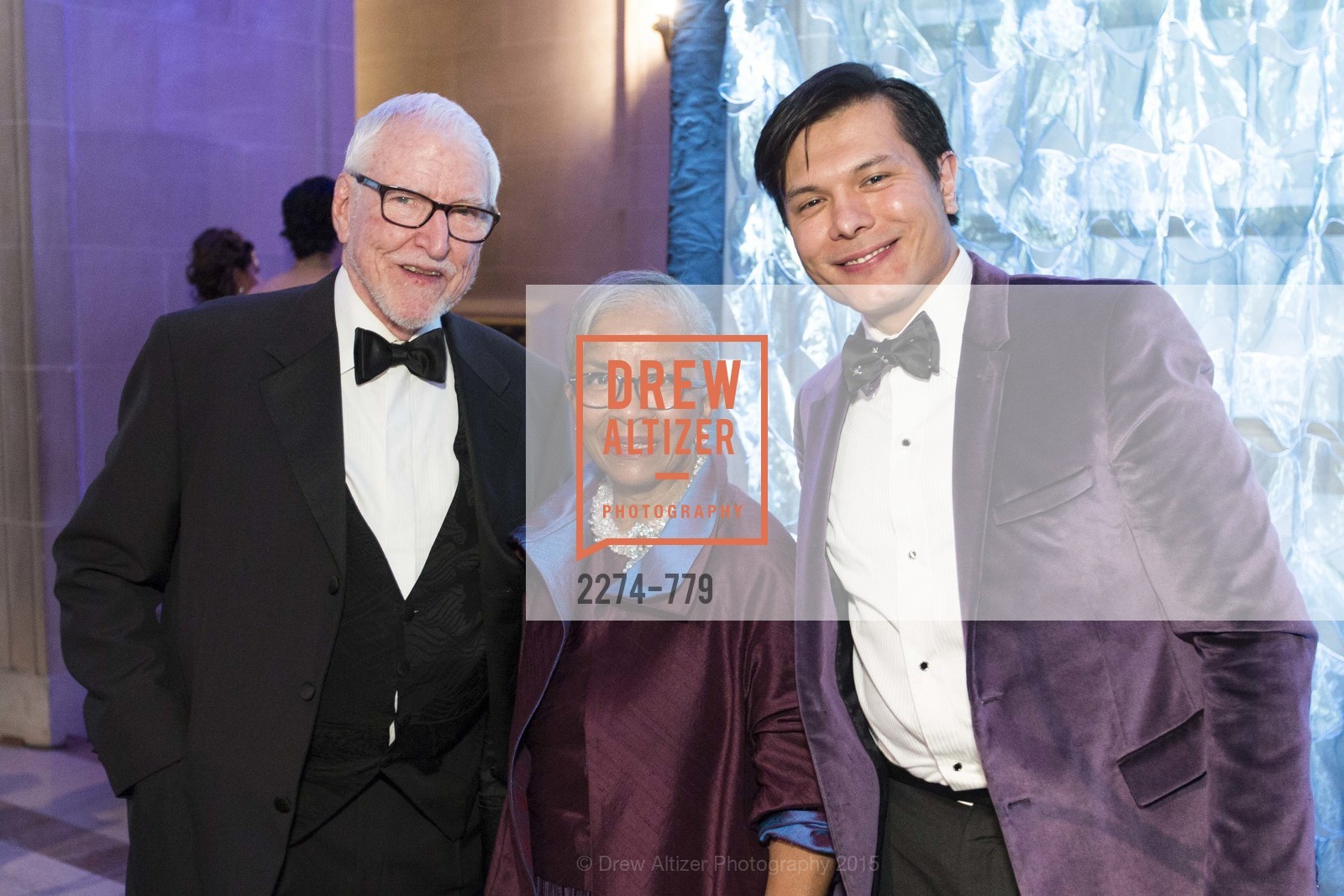 James Hormel, Fran Streets, Michael Nguyen, San Francisco Ballet 2015 Opening Night Gala, San Francisco City Hall. 1 Dr Carlton B Goodlett Pl, January 22nd, 2015,Drew Altizer, Drew Altizer Photography, full-service agency, private events, San Francisco photographer, photographer california
