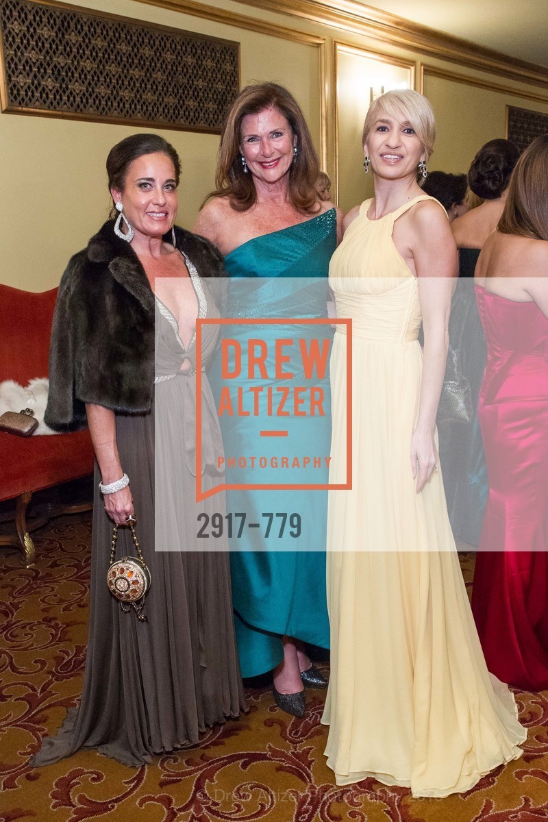 Natalia Urrutia, Linda Zider, Navid Armstrong, San Francisco Ballet 2015 Opening Night Gala, San Francisco City Hall. 1 Dr Carlton B Goodlett Pl, January 22nd, 2015, Photo #2917-779 Natalia Urrutia, Linda Zider, Navid Armstrong, Photo #2917-779