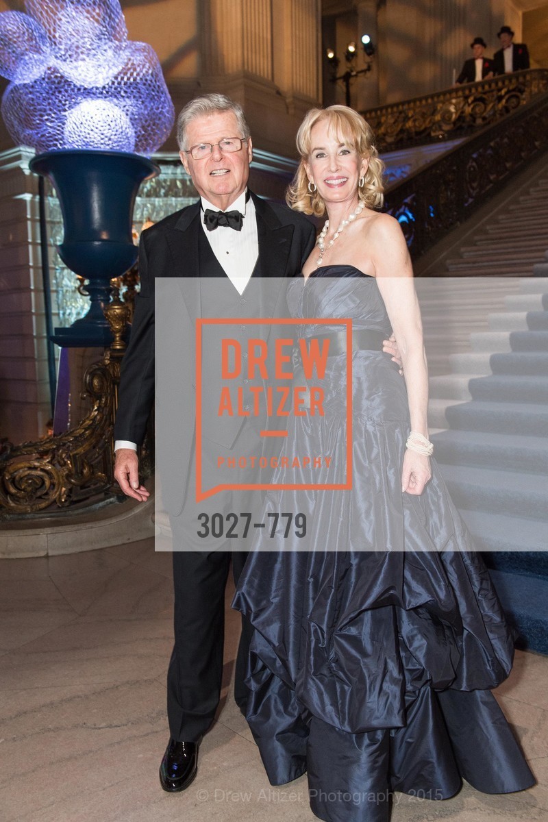 Richard Barker, Mary Keough Lyman, San Francisco Ballet 2015 Opening Night Gala, San Francisco City Hall. 1 Dr Carlton B Goodlett Pl, January 22nd, 2015, Photo #3027-779 Richard Barker, Mary Keough Lyman, Photo #3027-779