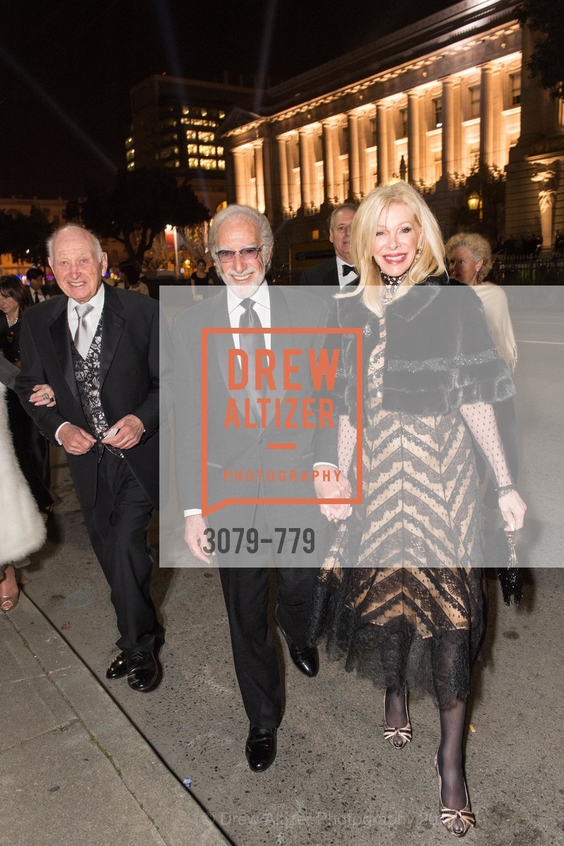 Jerry Grodsky, Ted Deikel, Pamala Deikel, San Francisco Ballet 2015 Opening Night Gala, San Francisco City Hall. 1 Dr Carlton B Goodlett Pl, January 22nd, 2015,Drew Altizer, Drew Altizer Photography, full-service event agency, private events, San Francisco photographer, photographer California
