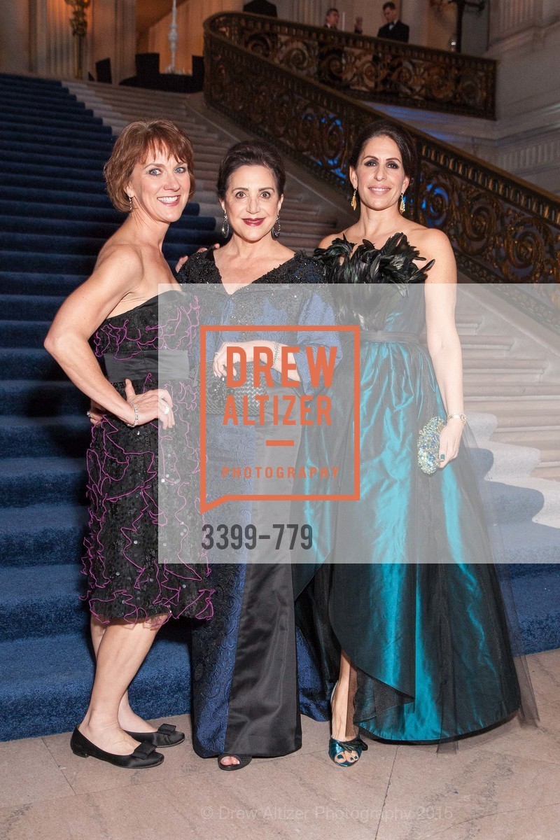 Lee Gregory, Lily Samii, Lisa Grotts, San Francisco Ballet 2015 Opening Night Gala, San Francisco City Hall. 1 Dr Carlton B Goodlett Pl, January 22nd, 2015, Photo #3399-779 Lee Gregory, Lily Samii, Lisa Grotts, Photo #3399-779